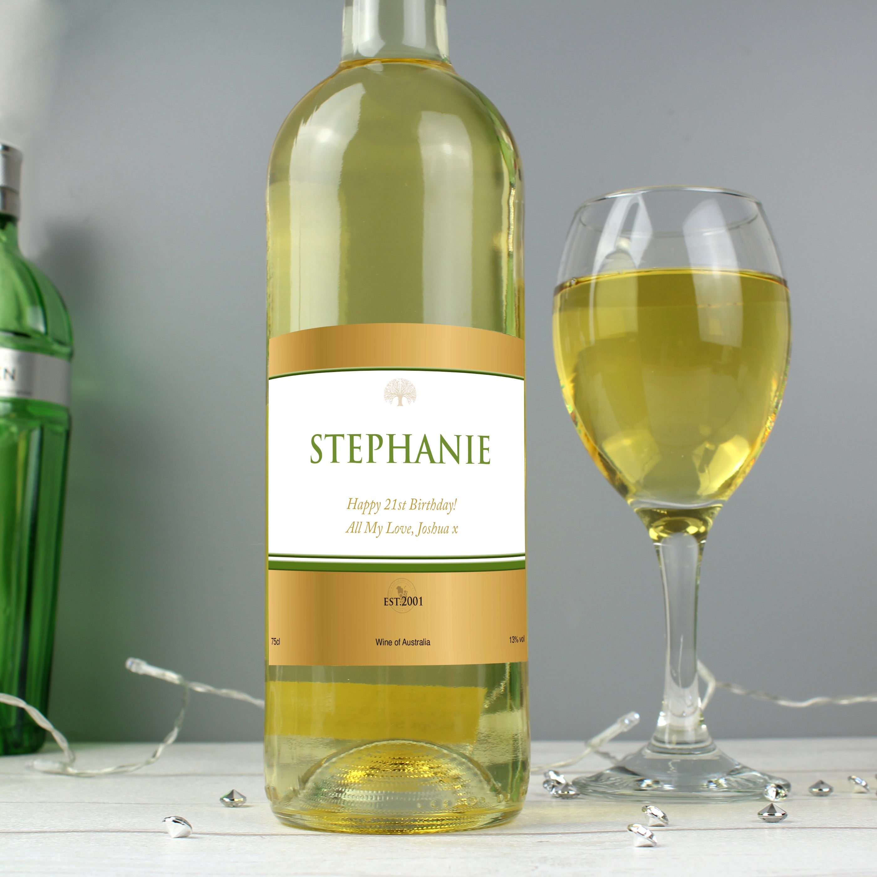Personalised Gold Label White Wine - gift & personalise
