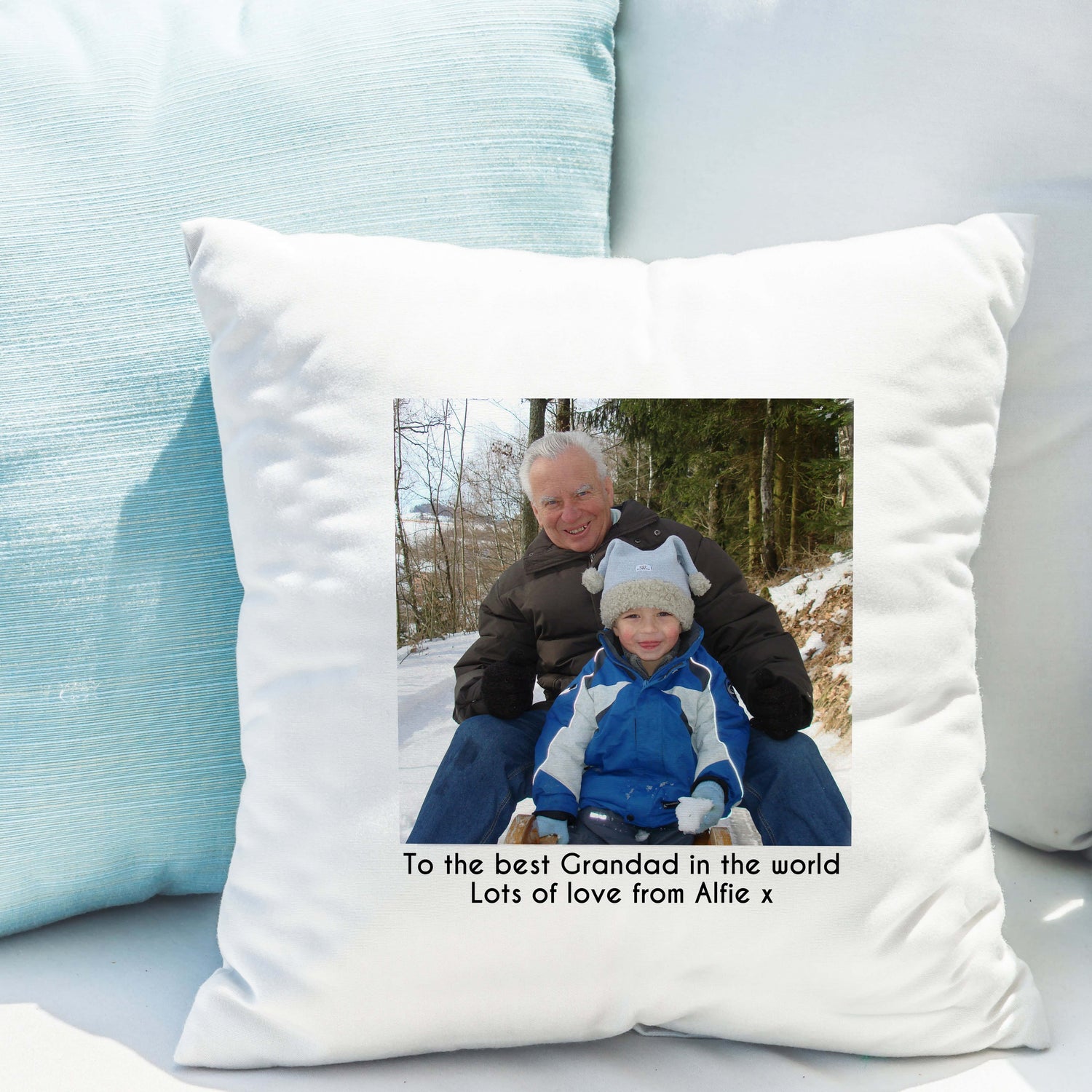 Personalised Photo Upload Cushion - gift & personalise