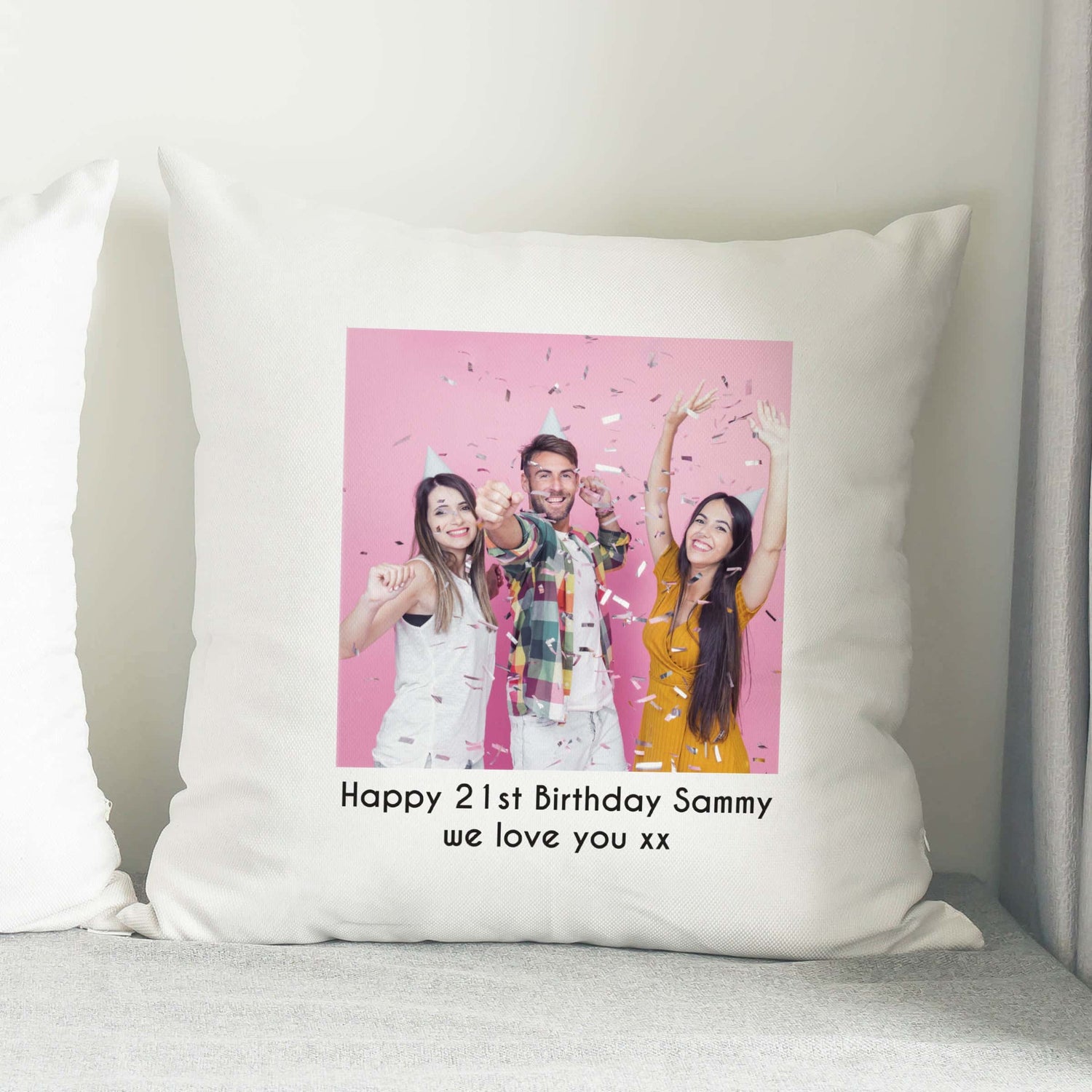 Personalised Photo Upload Cushion - gift & personalise