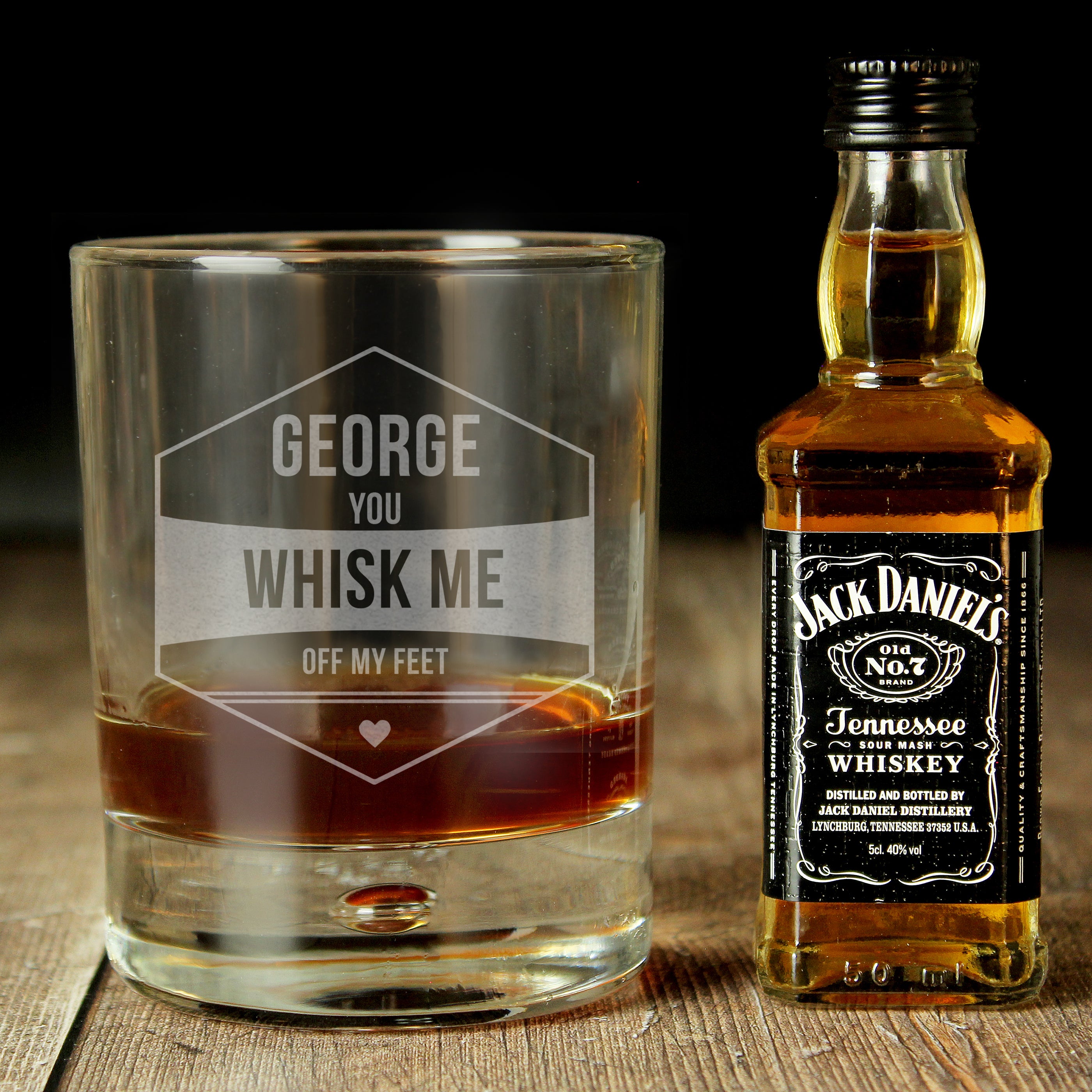 Personalised Whisk Me Off My Feet Whisky Set - gift & personalise