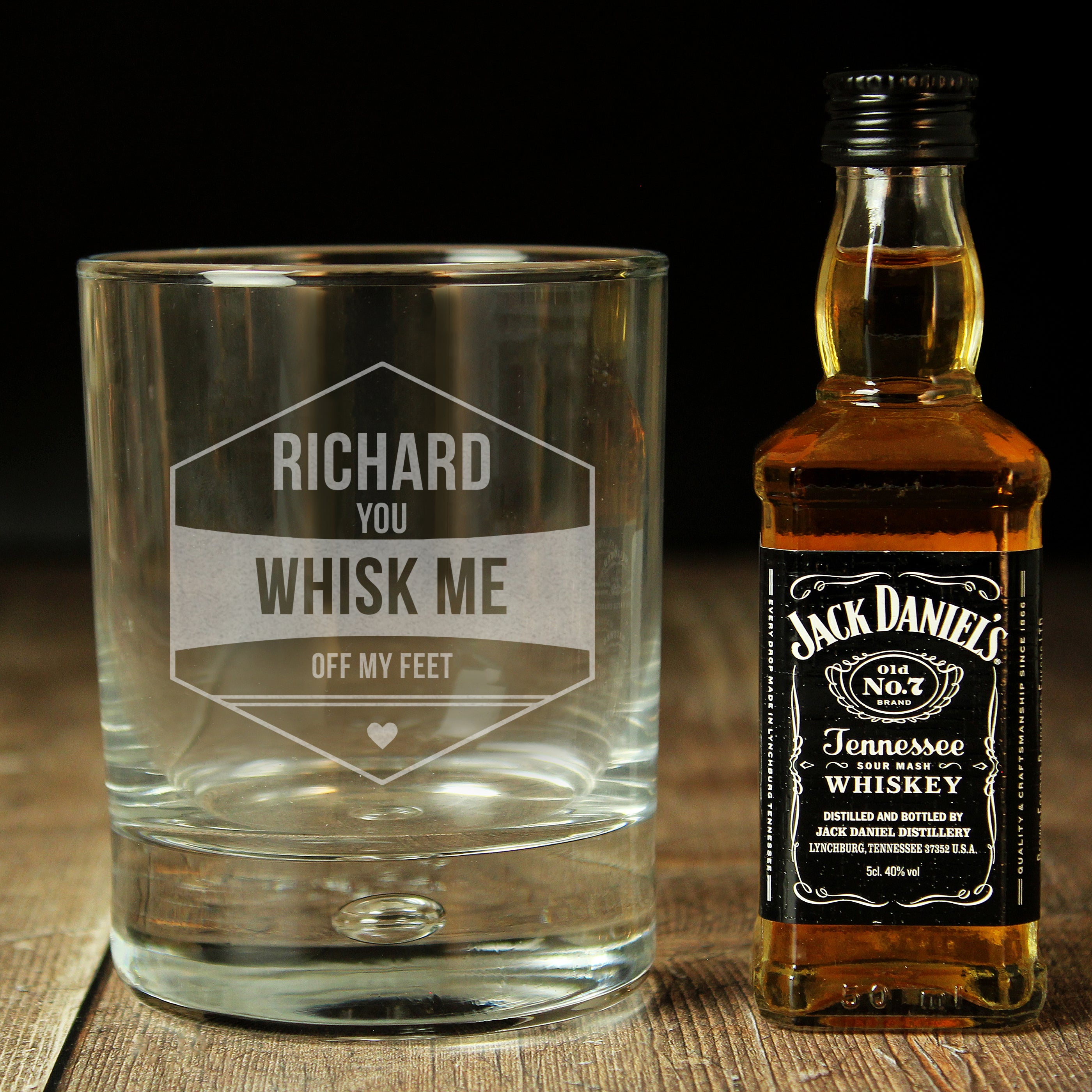 Personalised Whisk Me Off My Feet Whisky Set - gift & personalise