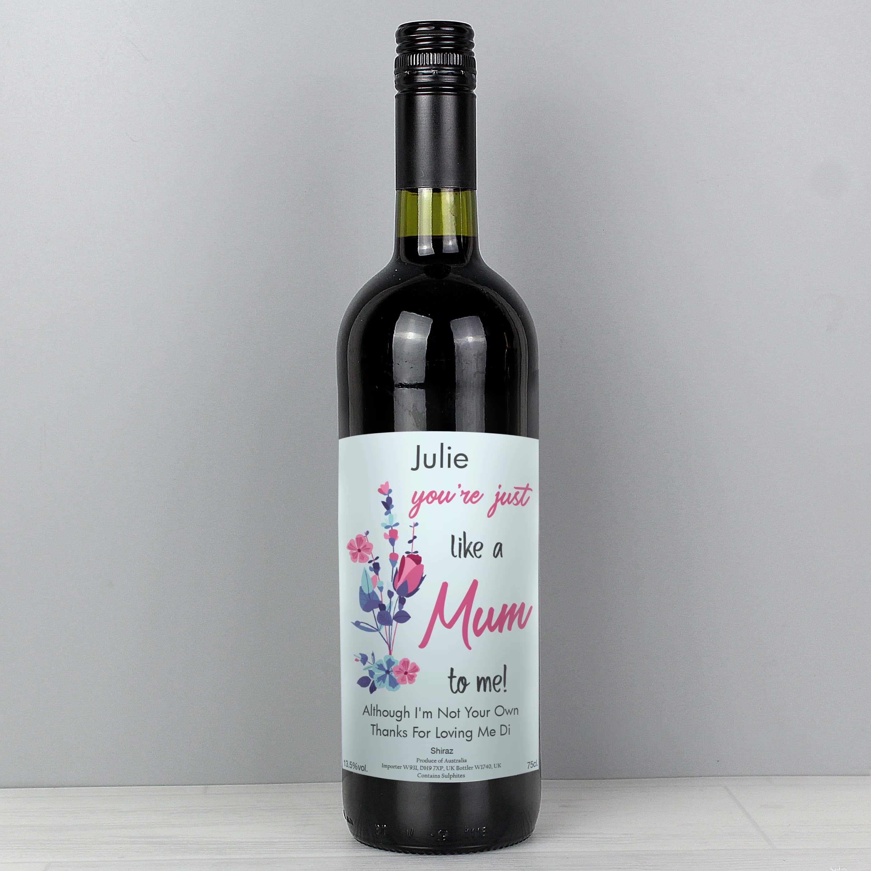 Personalised Just Like A Mum Red Wine - gift & personalise