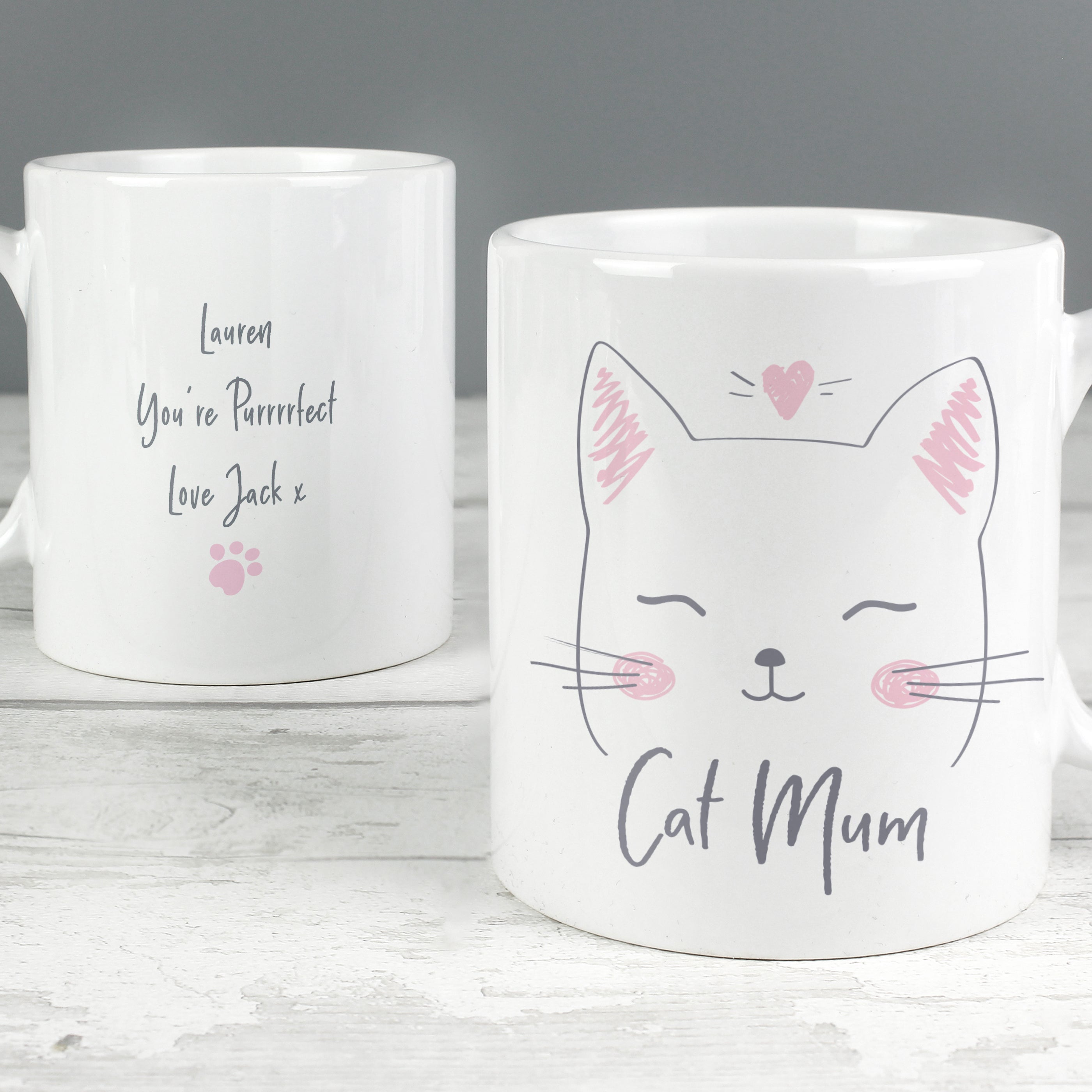 Personalised Cat Mum Mug - gift & personalise