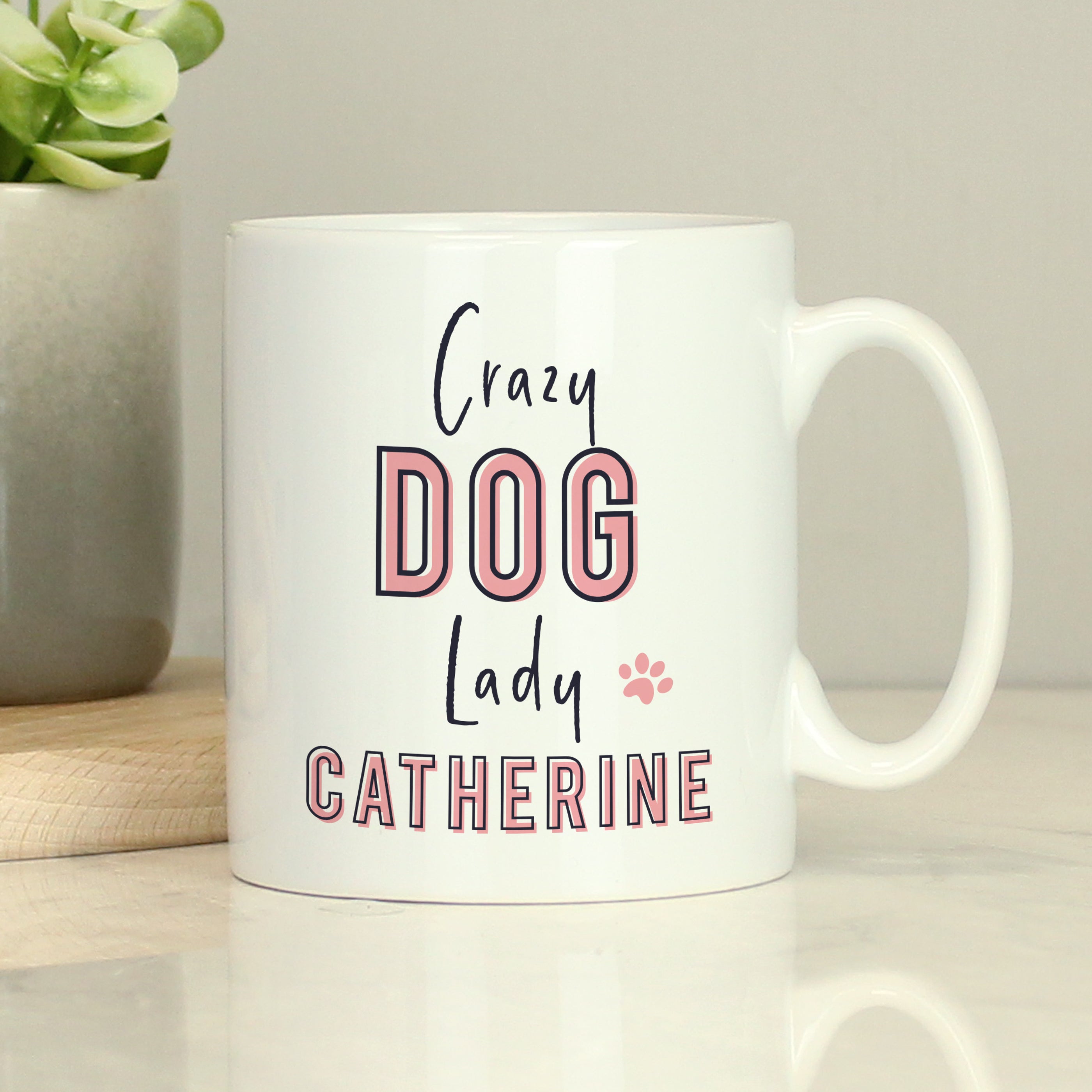 Personalised Crazy Dog Lady Mug - gift & personalise