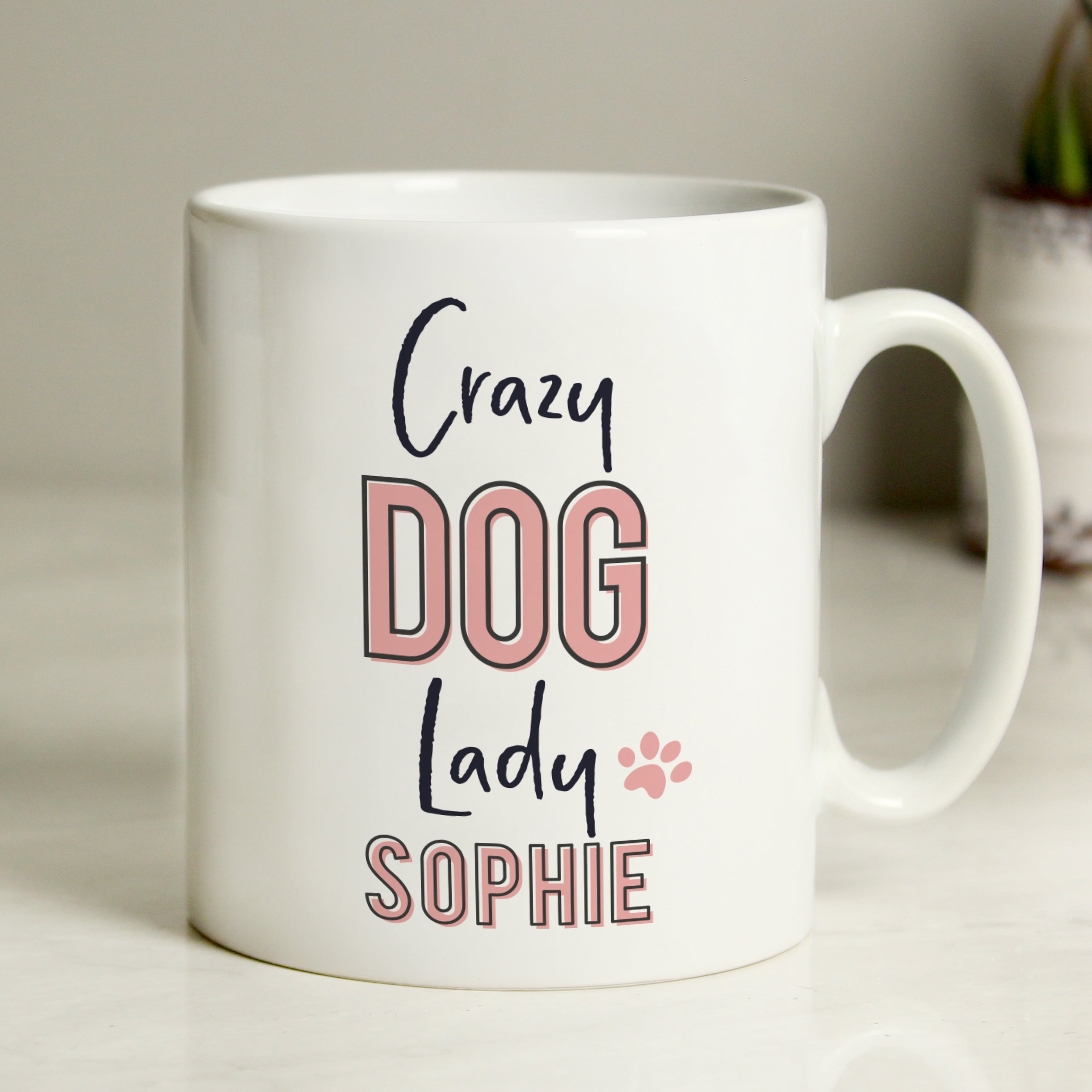 Personalised Crazy Dog Lady Mug - gift & personalise