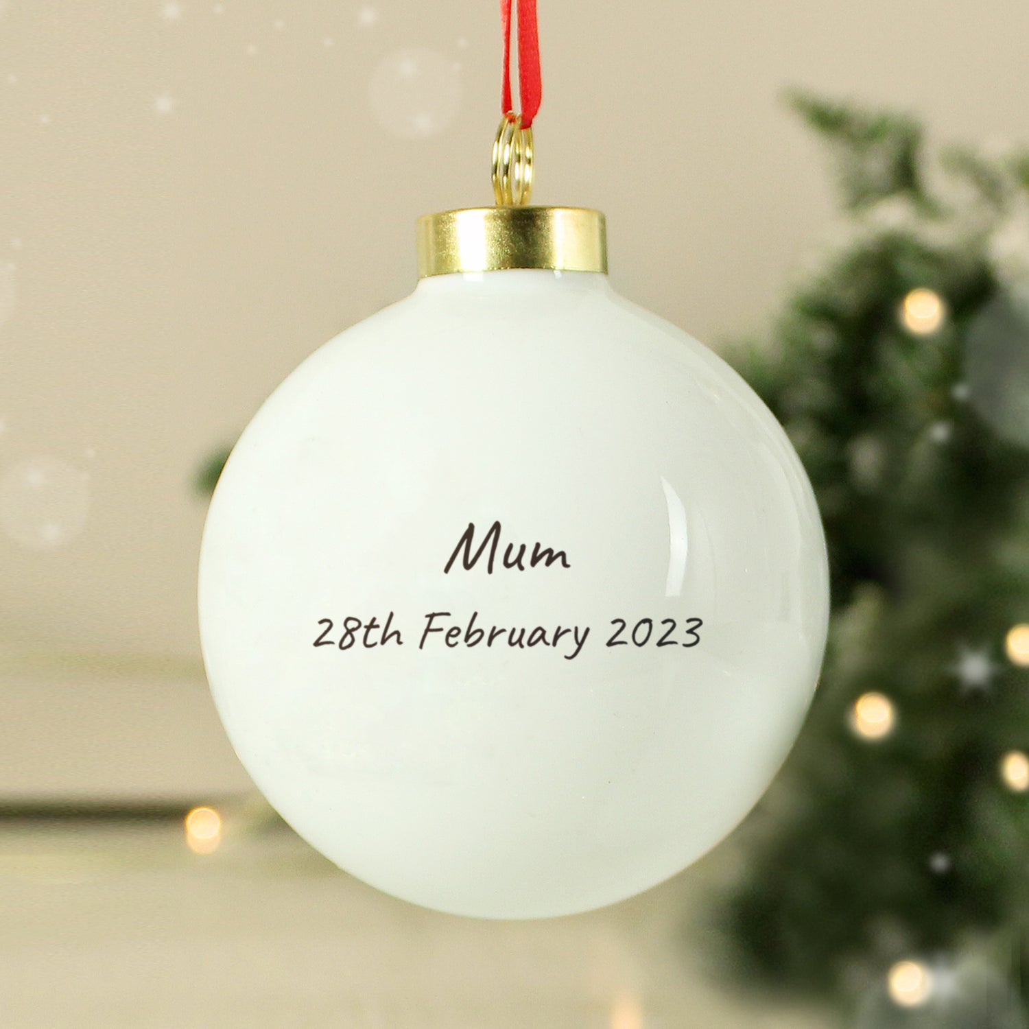 Personalised Robins Appear Bauble - gift & personalise