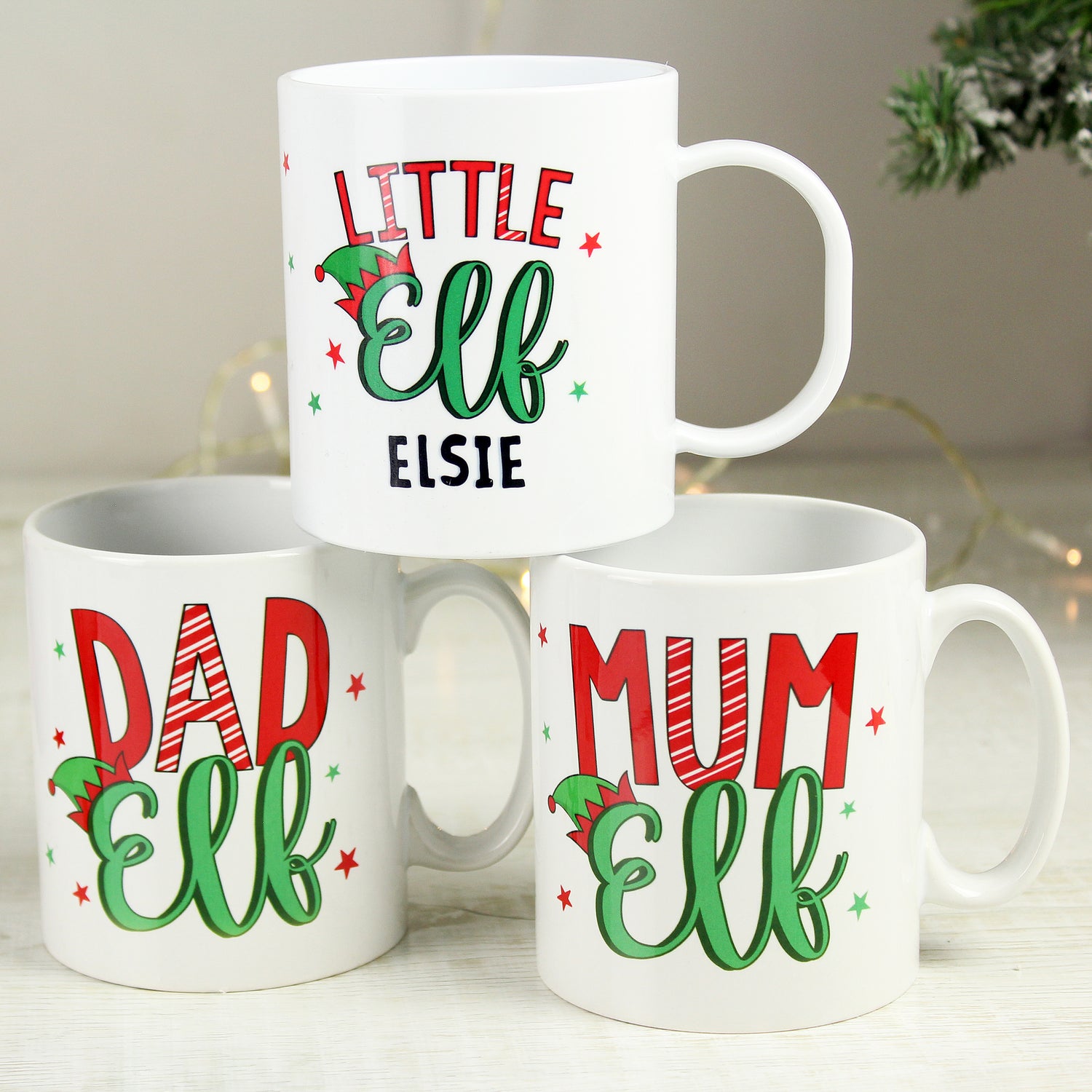 Personalised Mum Elf Mug - gift & personalise