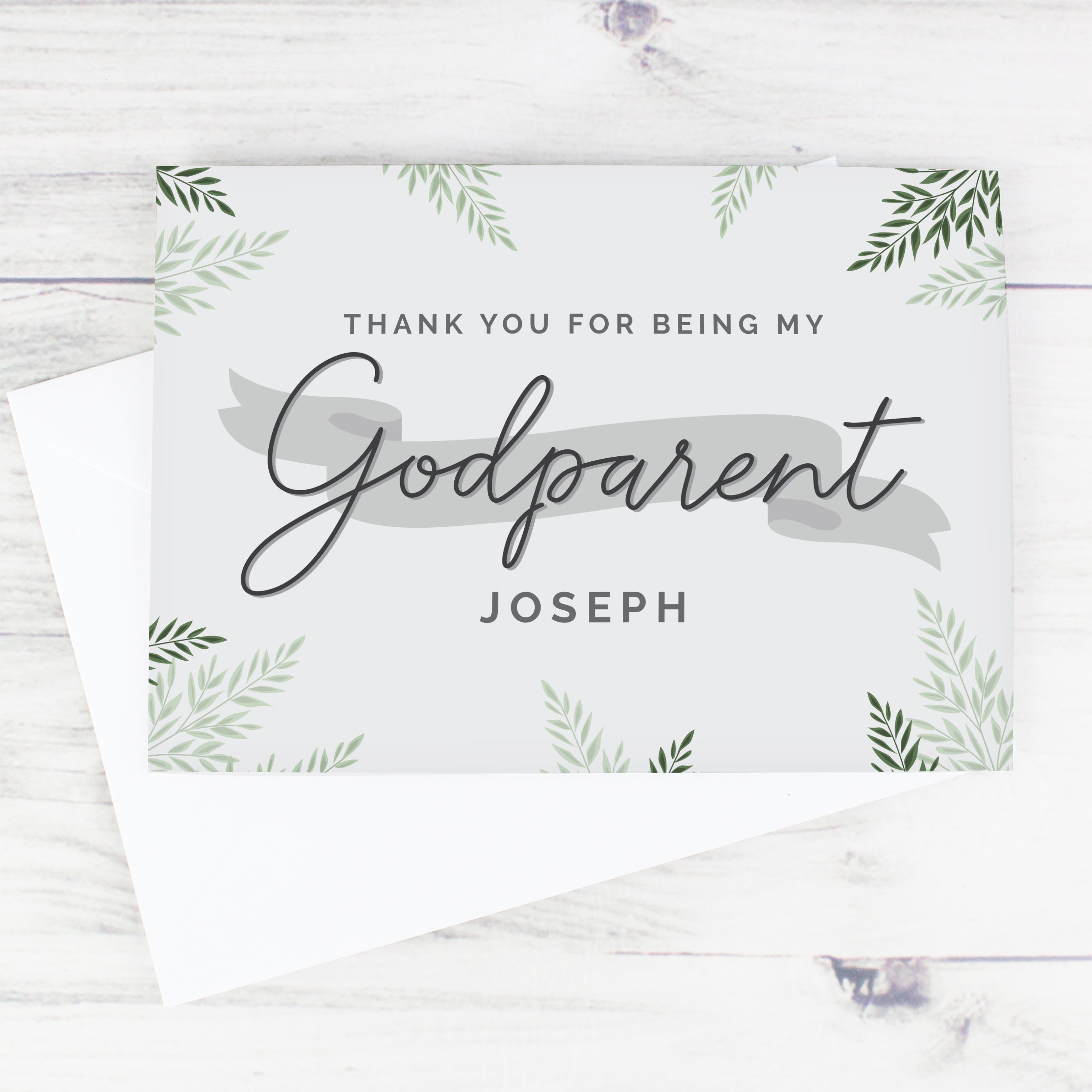 Personalised Godparent Card - gift & personalise