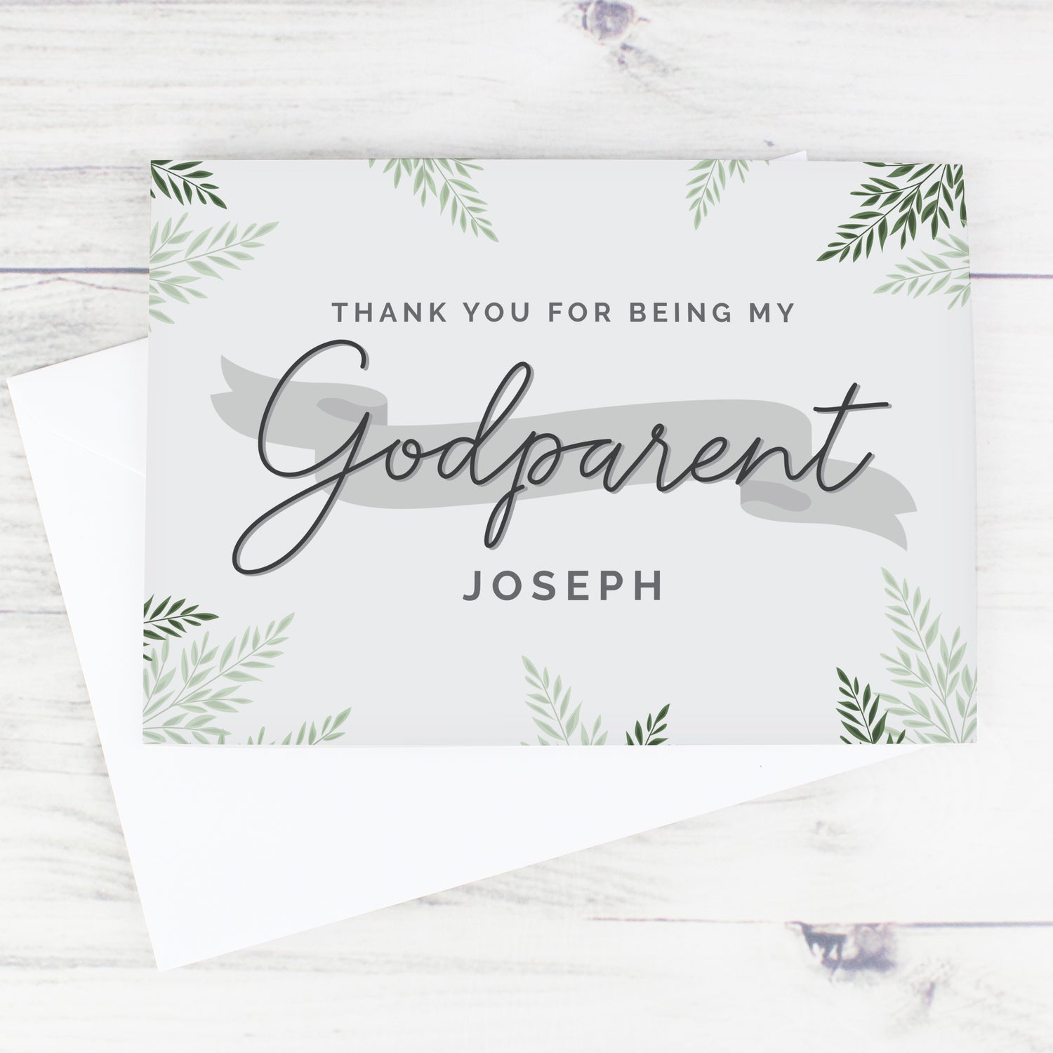 Personalised Godparent Card - gift & personalise