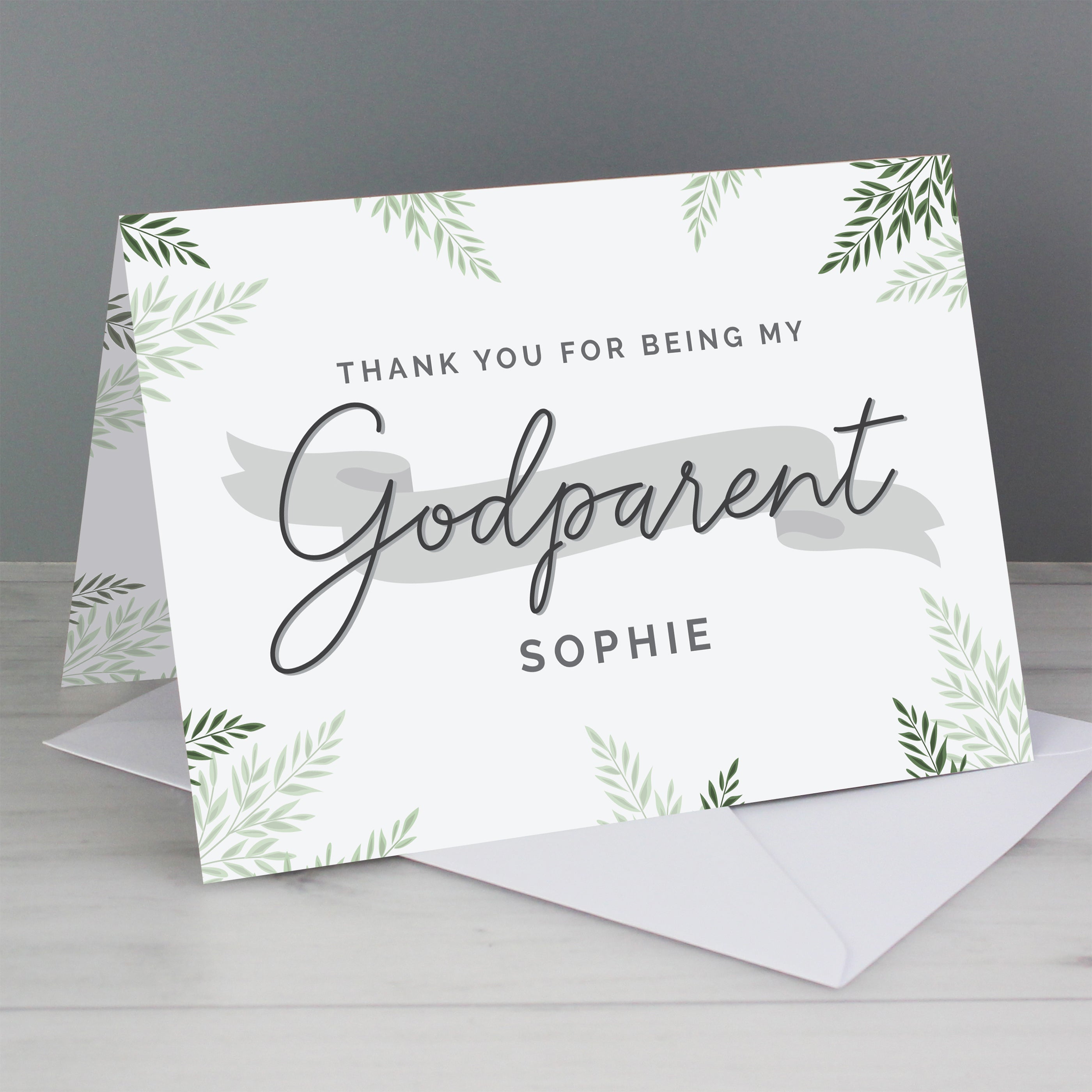 Personalised Godparent Card - gift & personalise