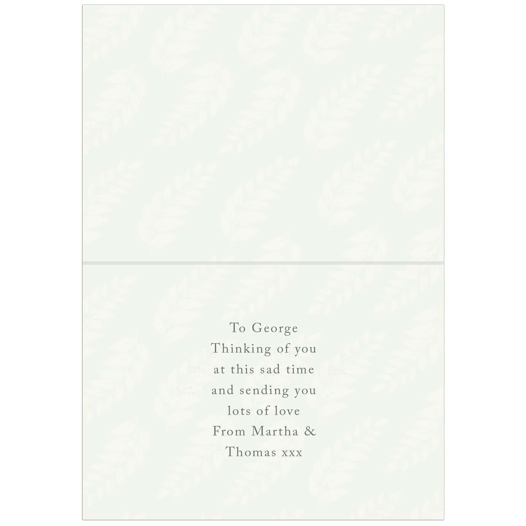 Personalised In Loving Memory Card - gift & personalise