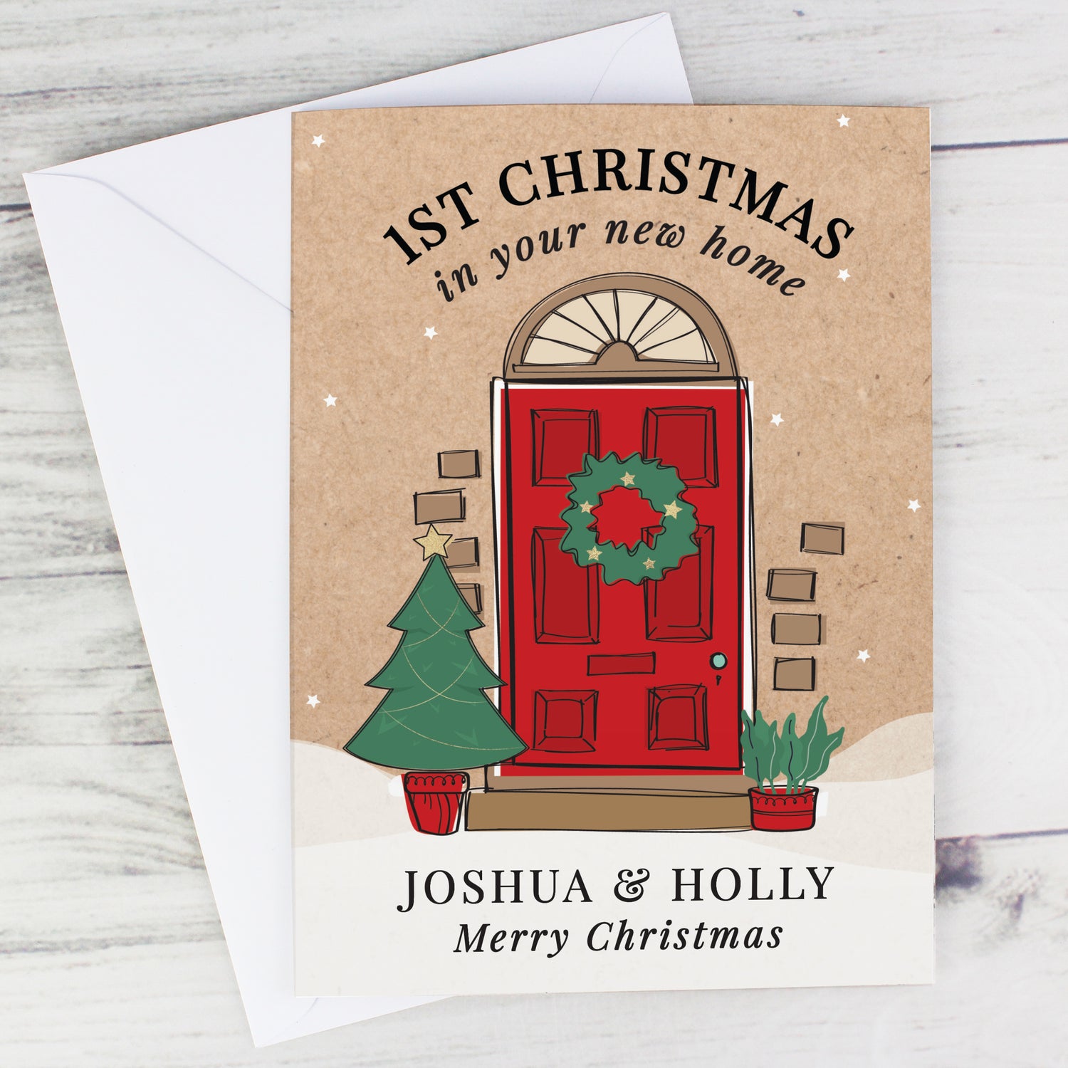 Personalised 1st Christmas In Your New Home Card - gift & personalise