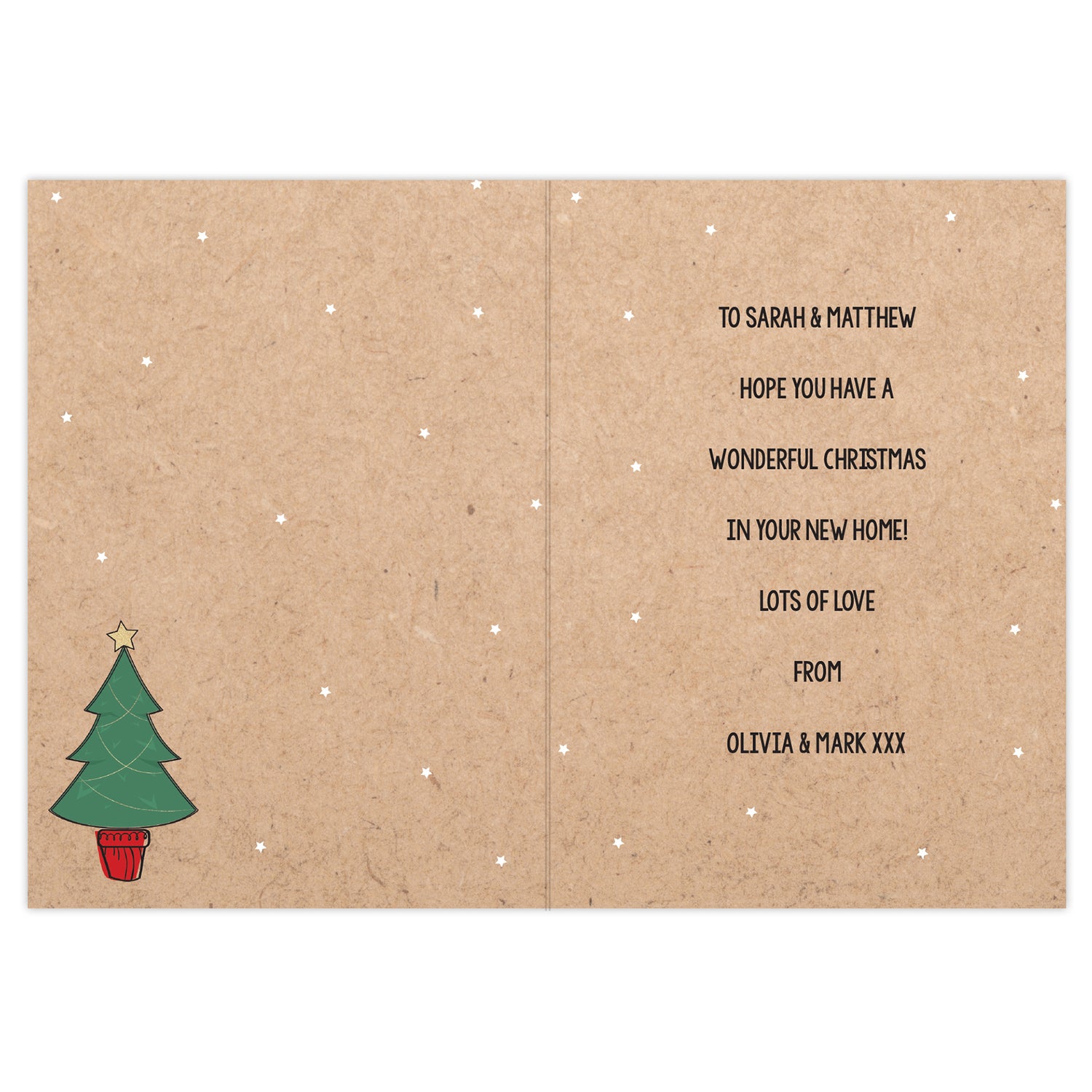 Personalised 1st Christmas In Your New Home Card - gift & personalise