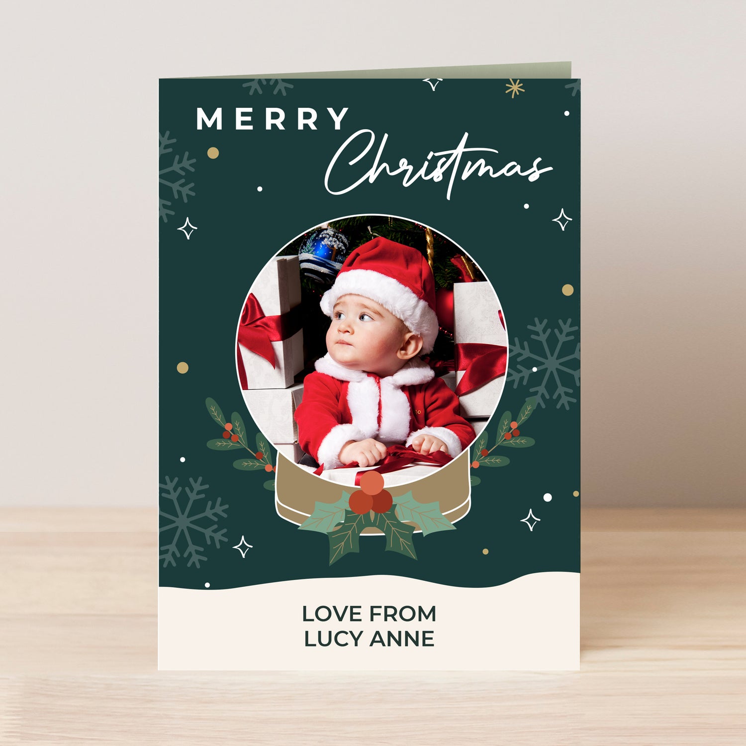 Personalised Photo Upload Christmas Card - gift & personalise