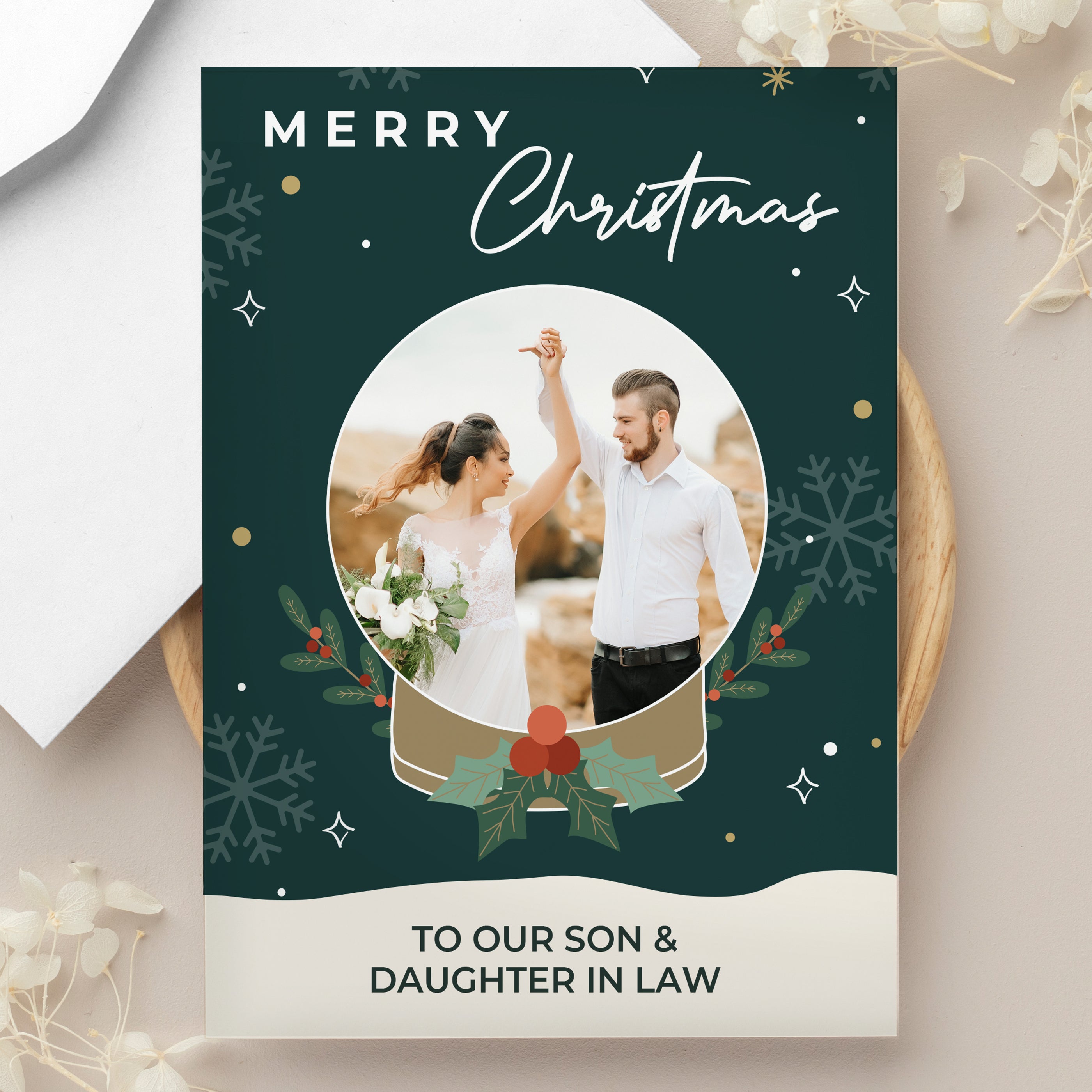 Personalised Photo Upload Christmas Card - gift & personalise