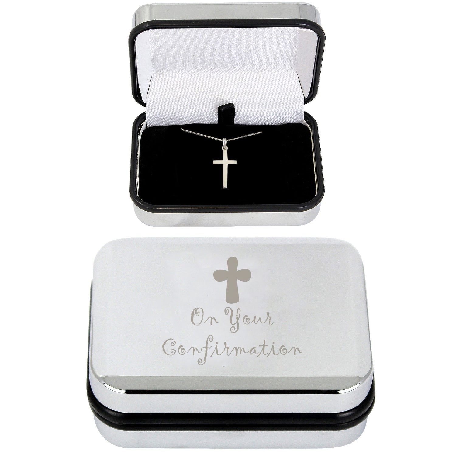 Confirmation Cross Necklace Box - gift & personalise