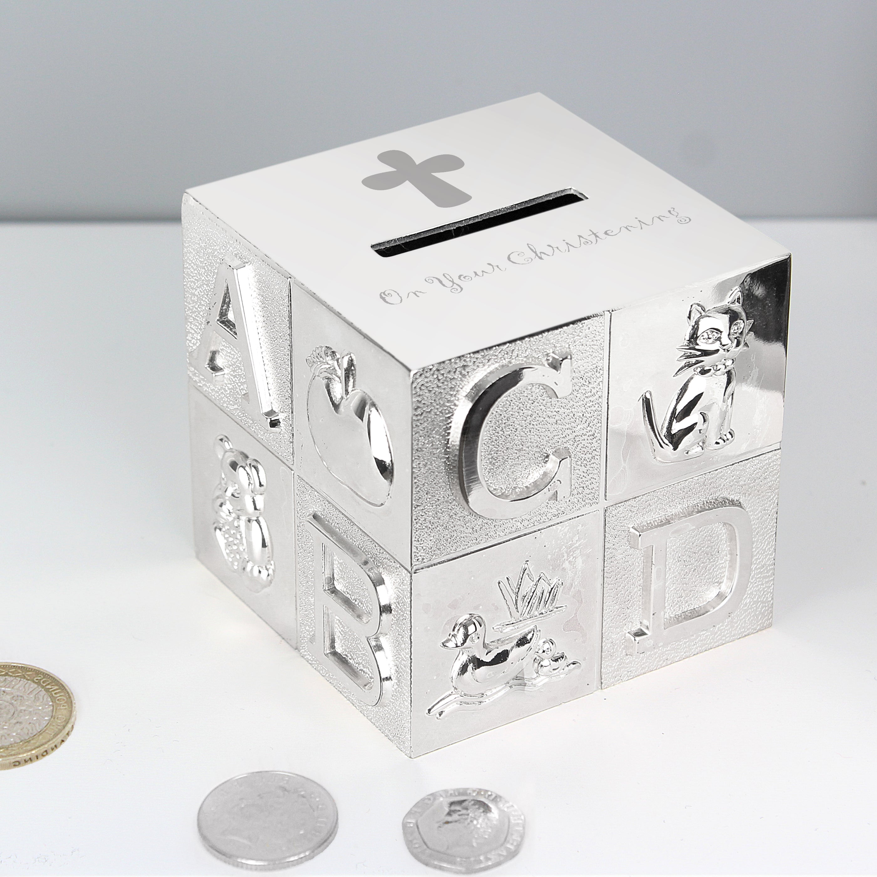 Christening ABC Money Box - gift & personalise