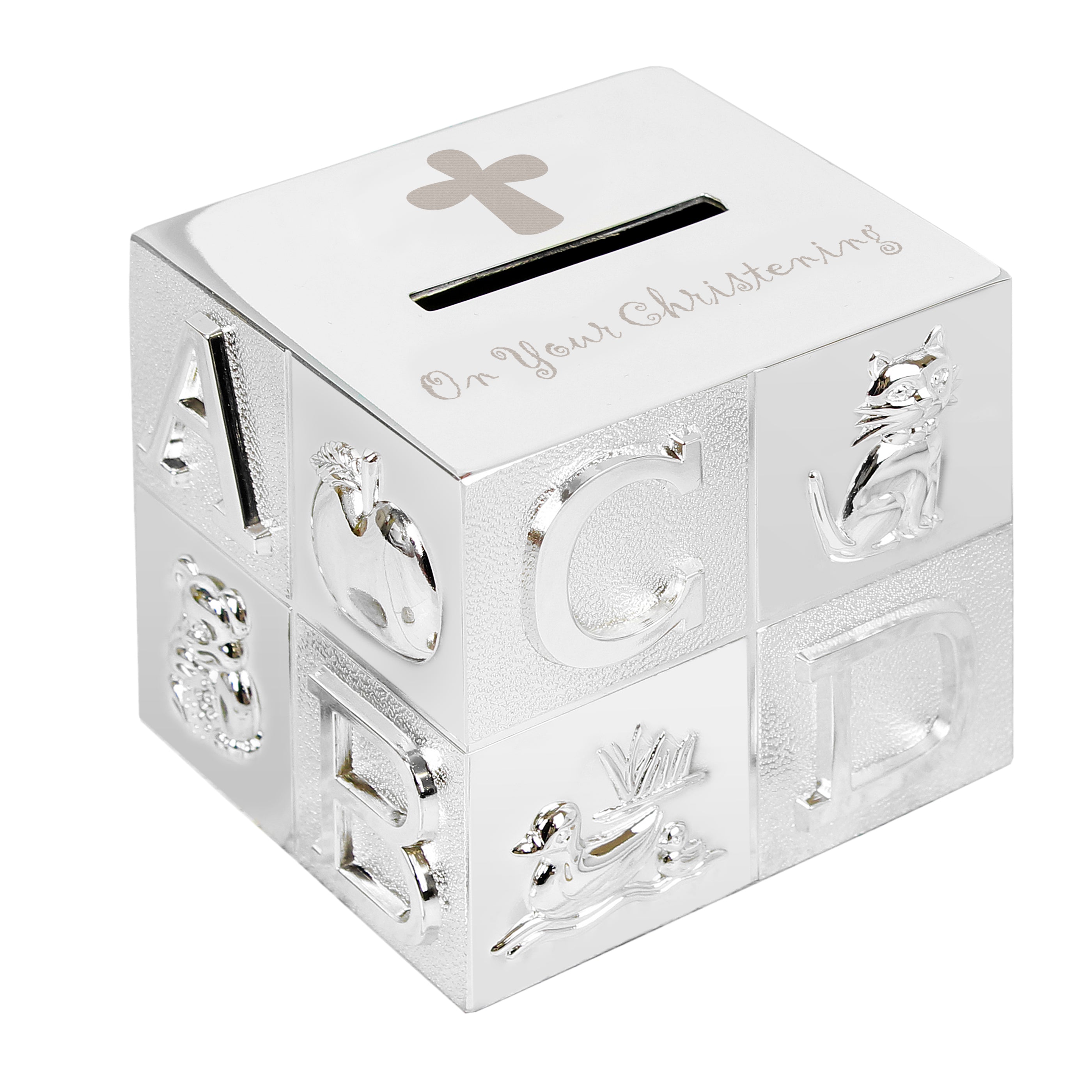 Christening ABC Money Box - gift & personalise