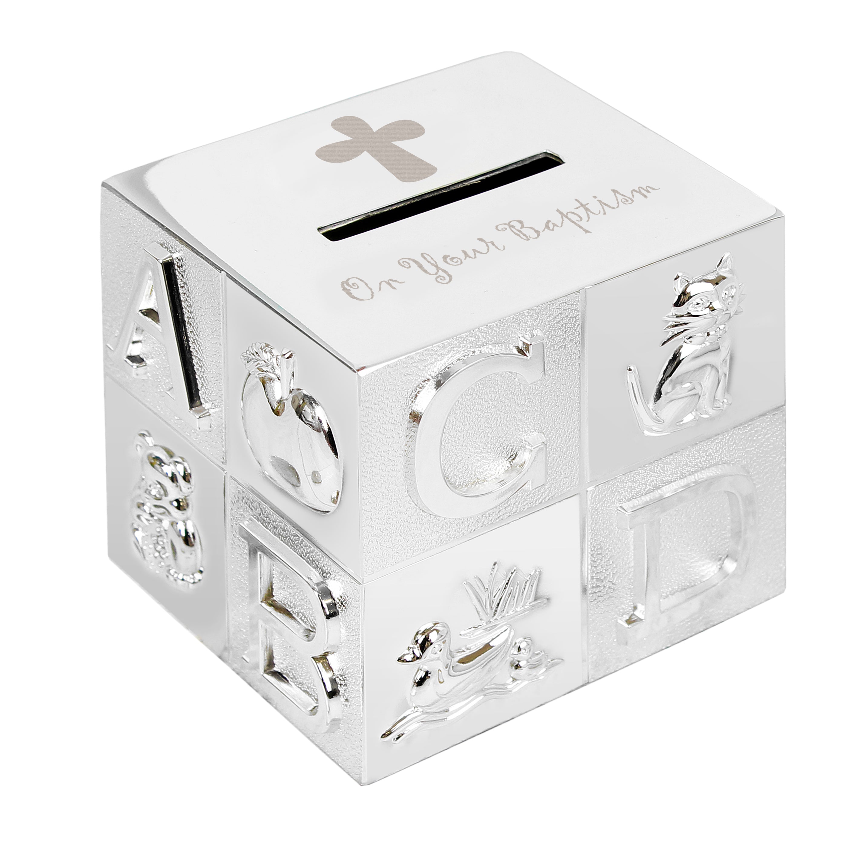 Baptism ABC Money Box - gift & personalise