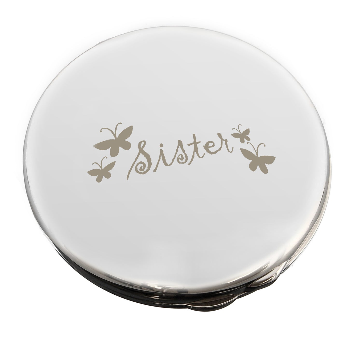 Sister Round Compact Mirror