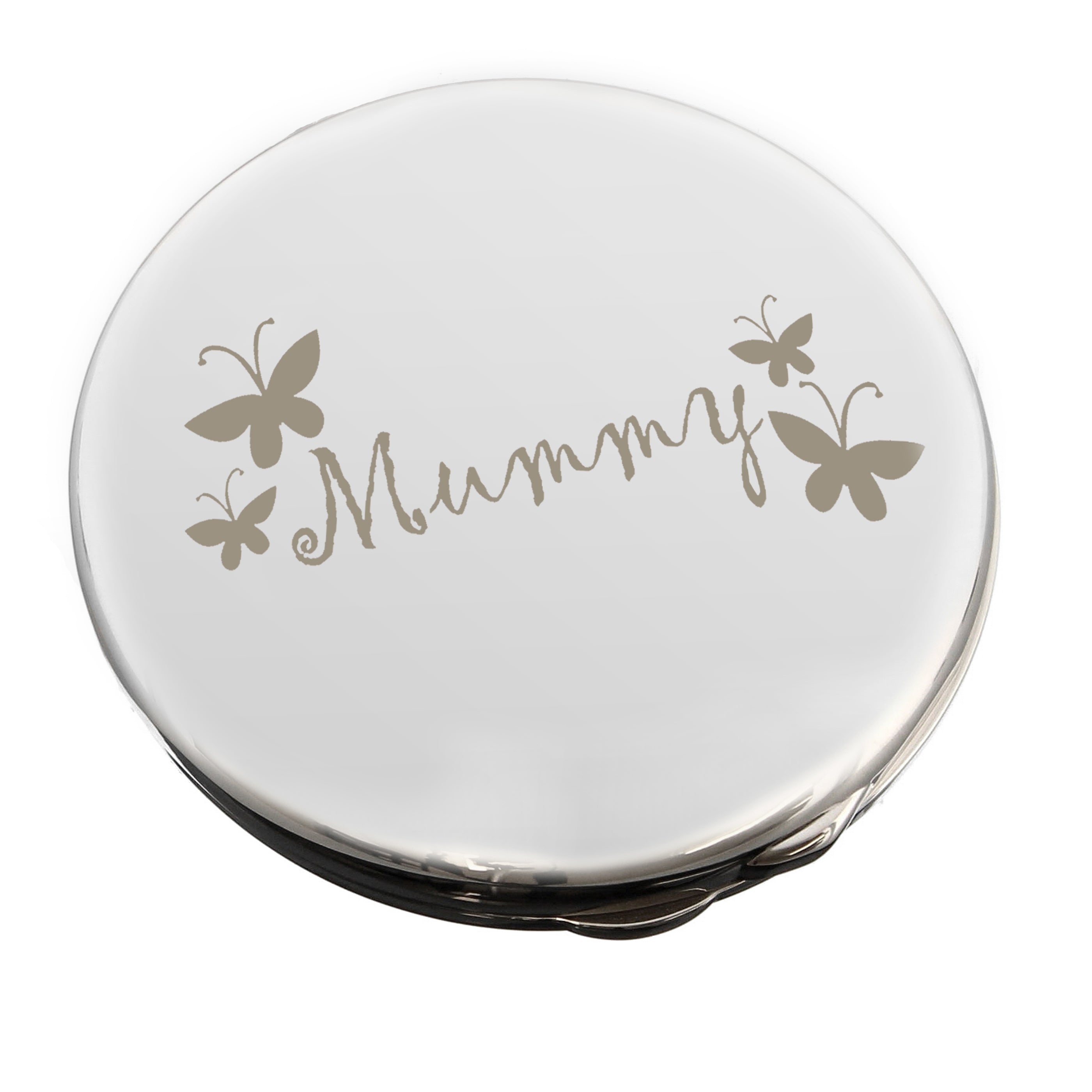 Mummy Round Compact Mirror - gift & personalise