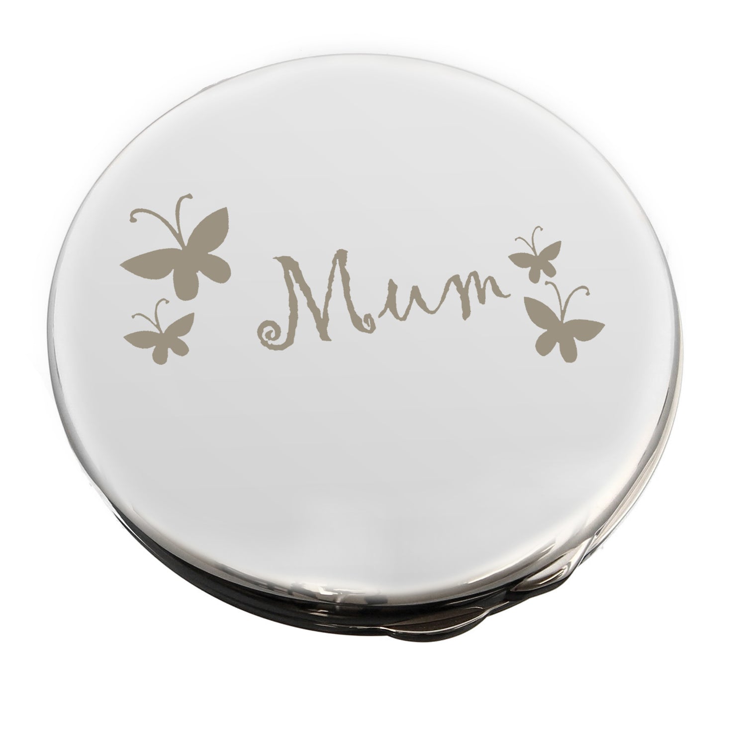 Mum Round Compact Mirror - gift & personalise