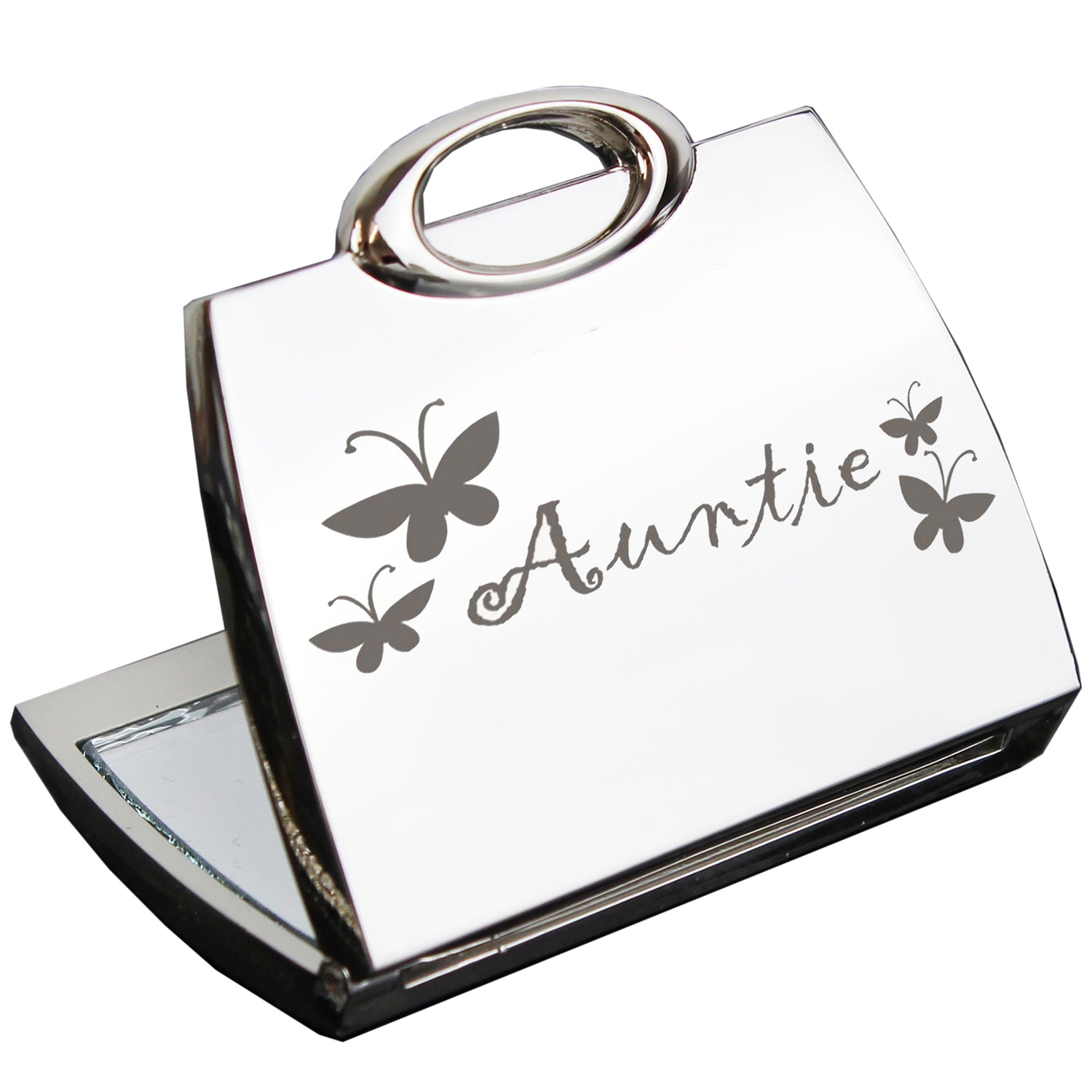 Auntie Handbag Compact Mirror - gift & personalise