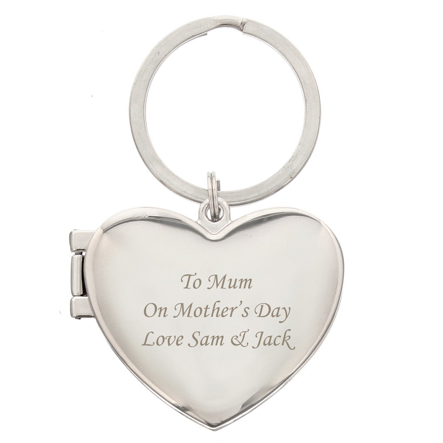 Personalised Heart Photoframe Keyring - gift & personalise