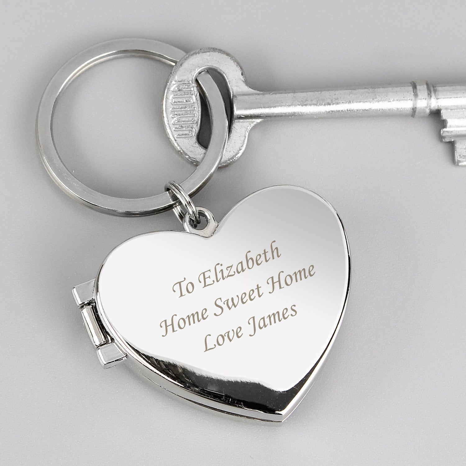 Personalised Heart Photoframe Keyring - gift & personalise