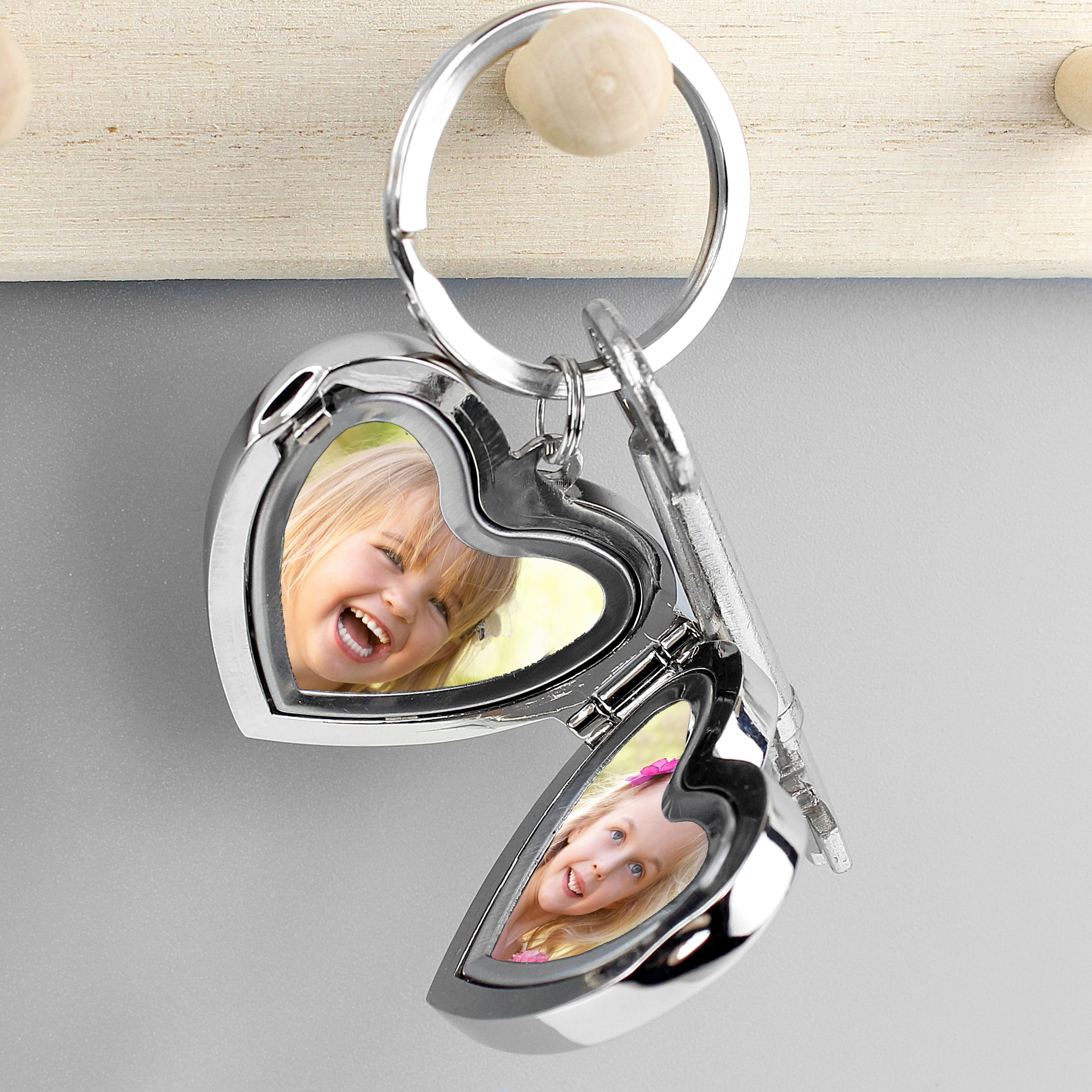 Personalised Heart Photoframe Keyring - gift & personalise