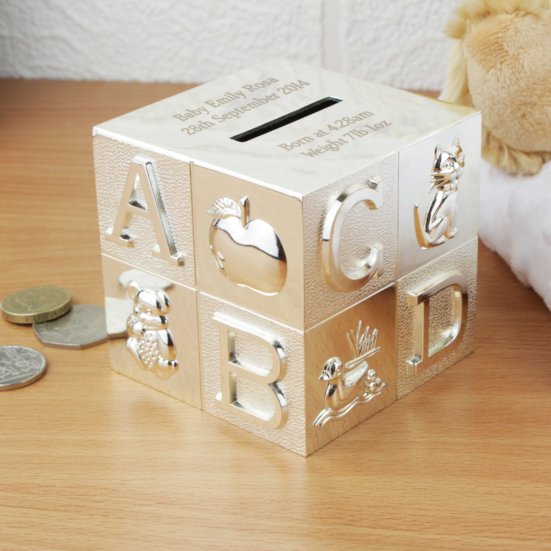 Personalised ABC Money Box - gift & personalise