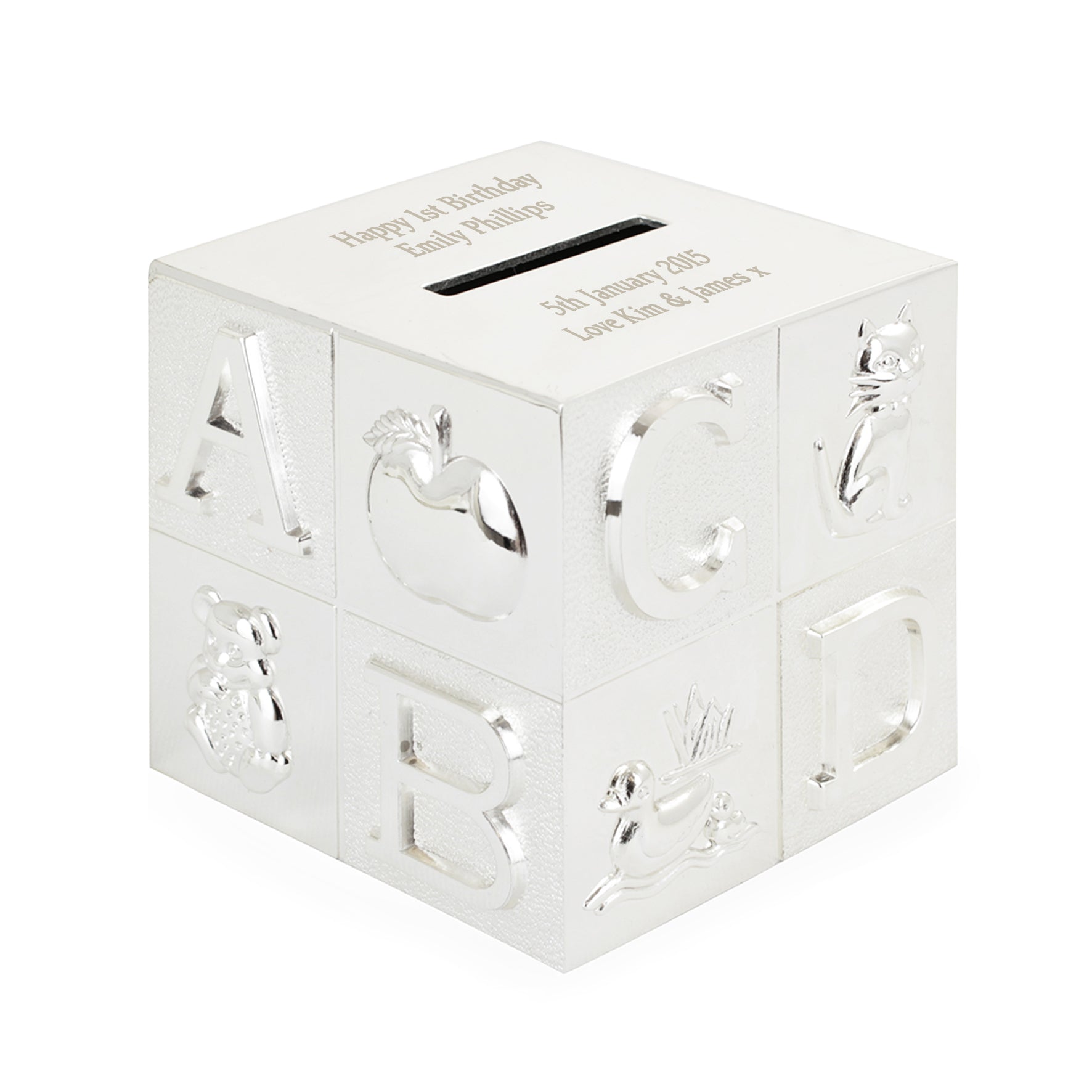 Personalised ABC Money Box - gift & personalise