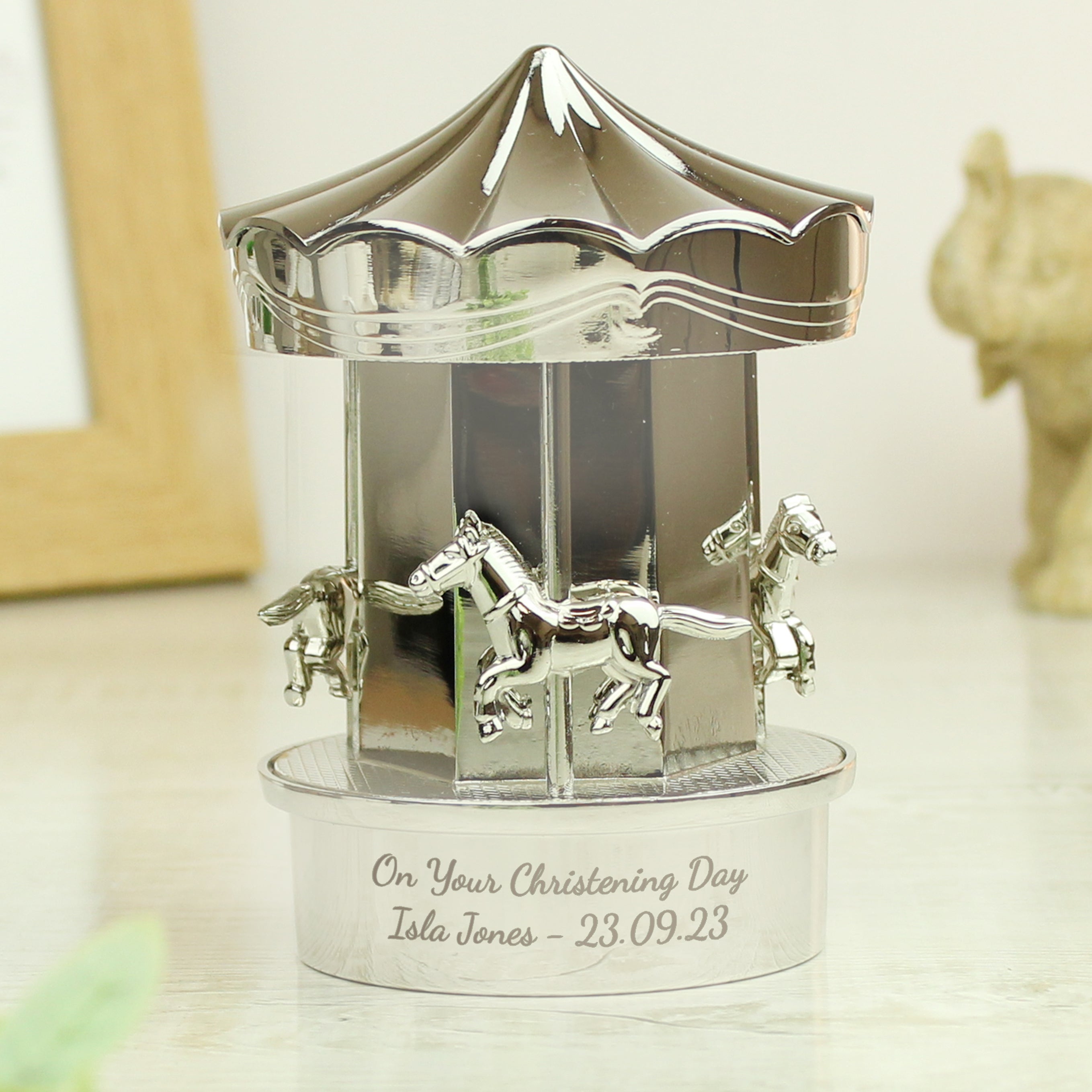 Personalised Carousel Money Box - gift & personalise