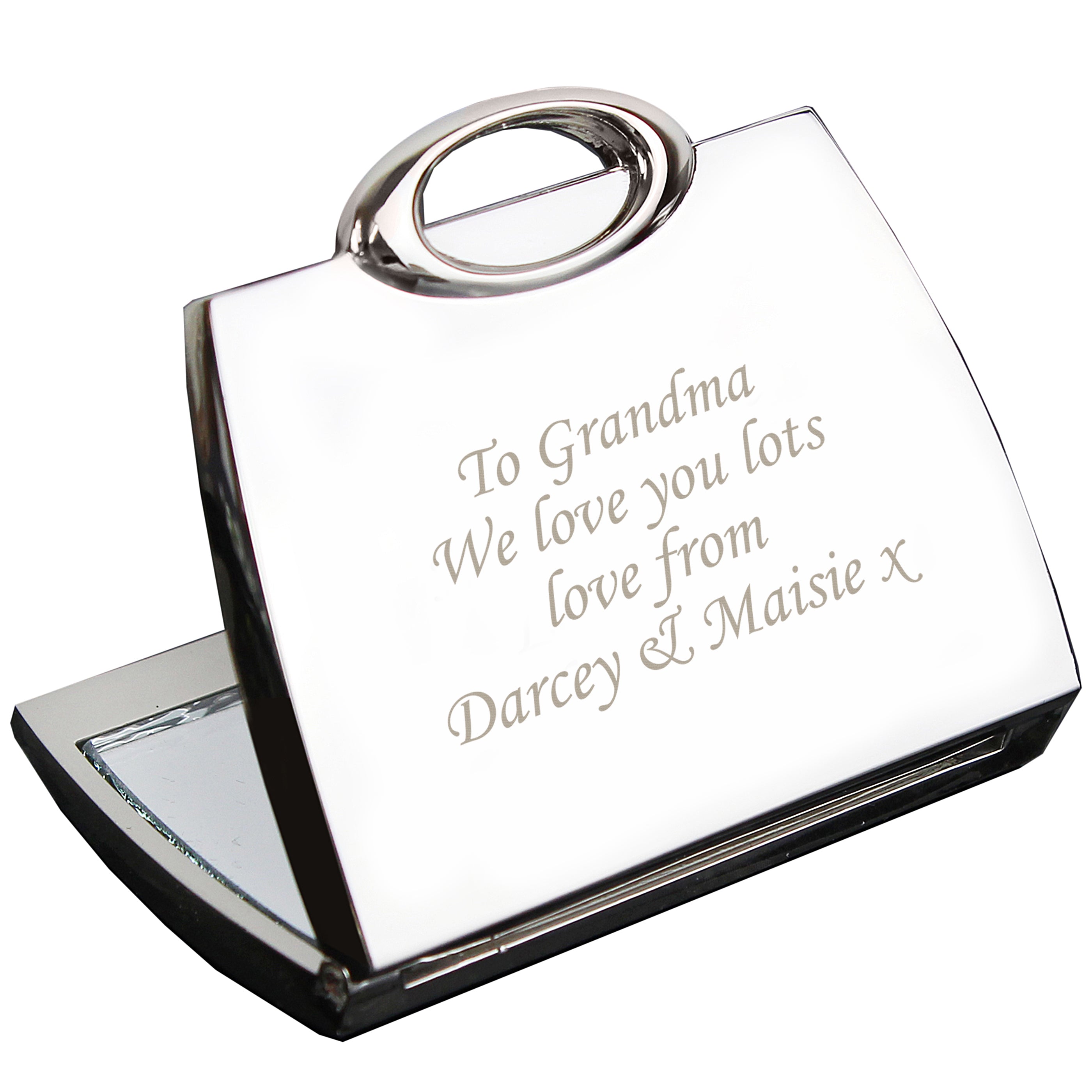 Personalised Handbag Compact Mirror - gift & personalise