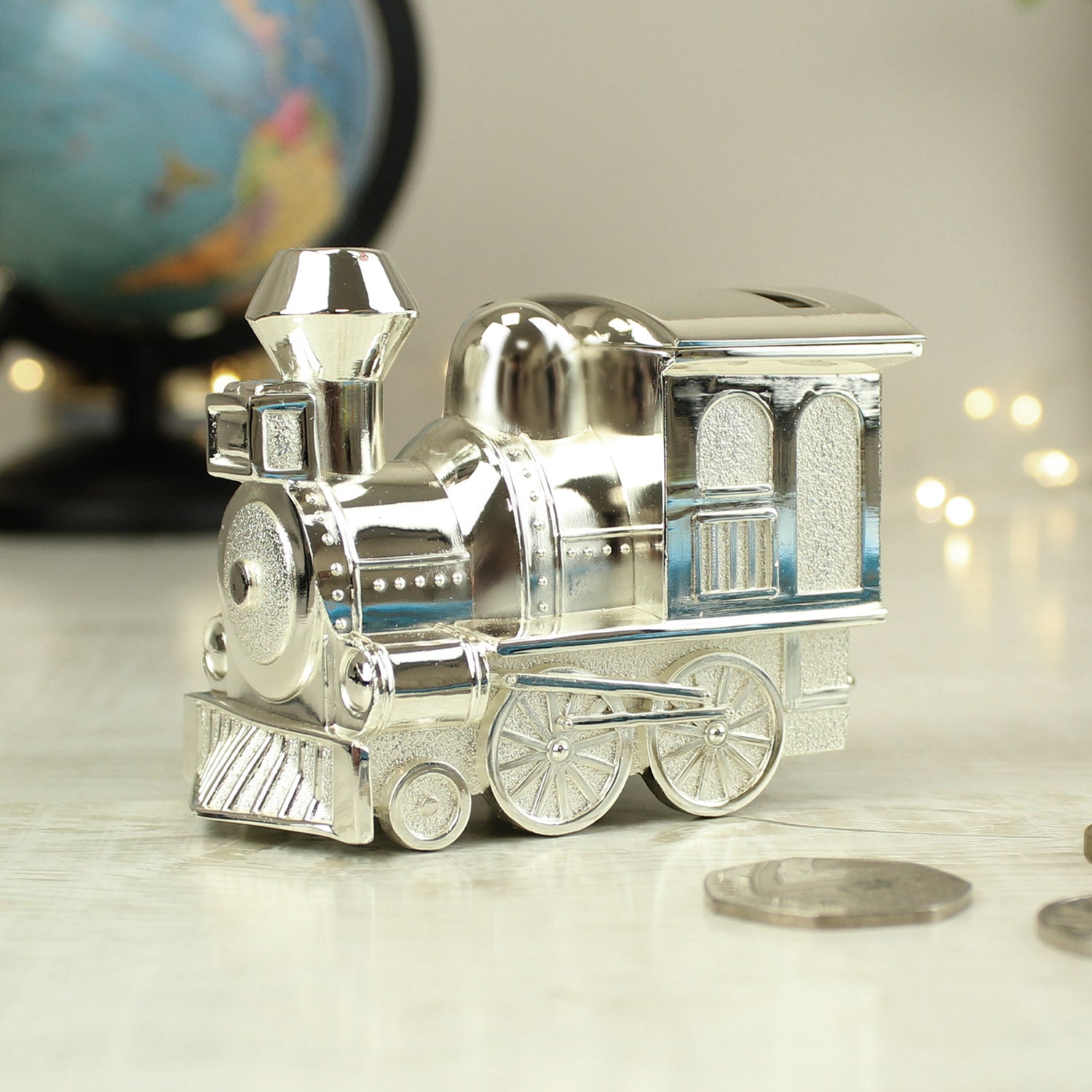 Personalised Train Money Box - gift & personalise