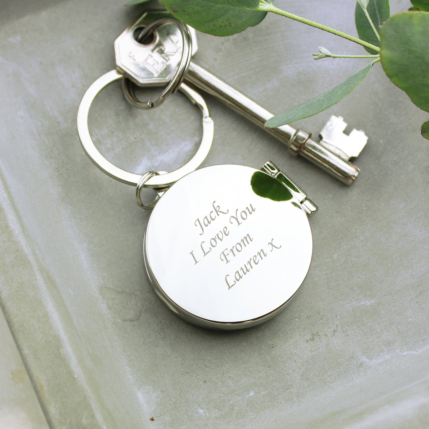 Personalised Round Photo Keyring - gift & personalise