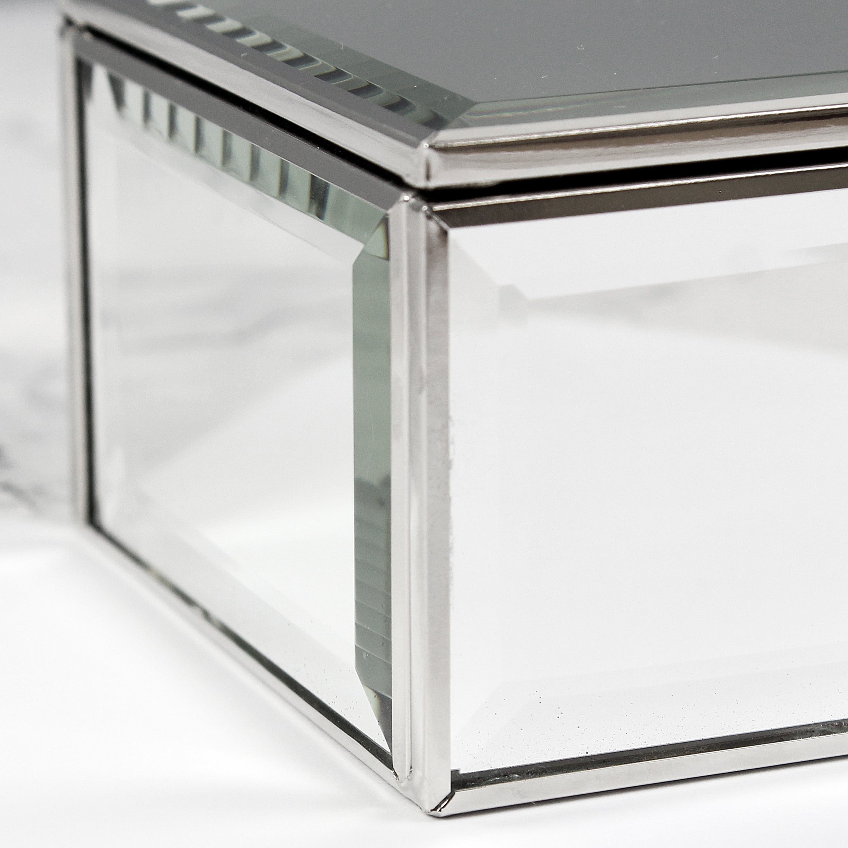 Personalised Any Message Mirrored Jewellery Box - gift & personalise
