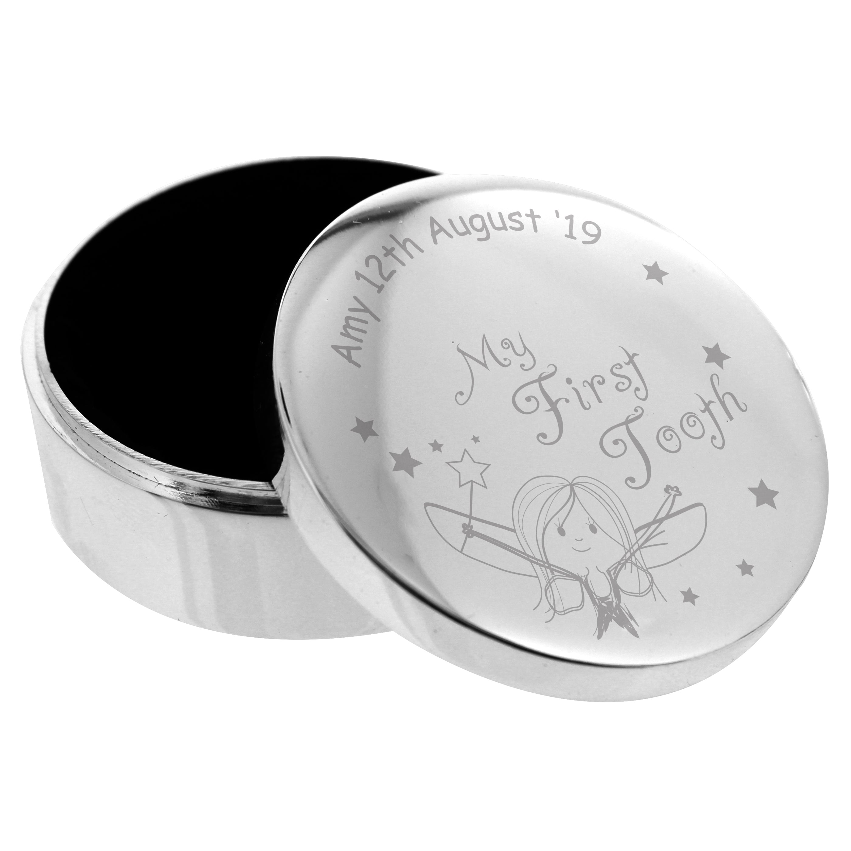 Personalised Fairy My First Tooth Trinket Box - gift & personalise