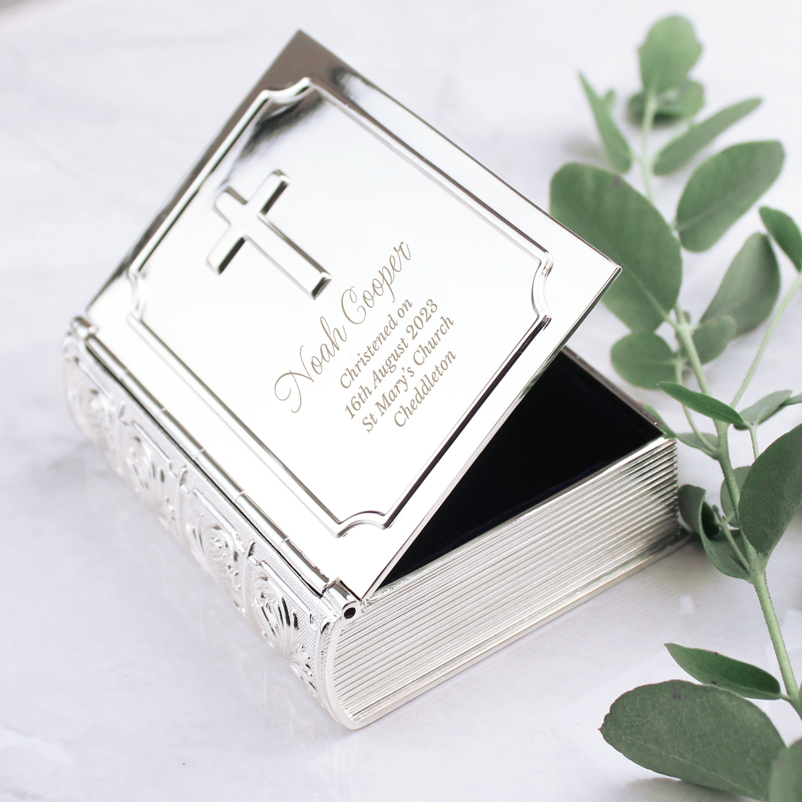 Personalised Bible Trinket Box - gift & personalise