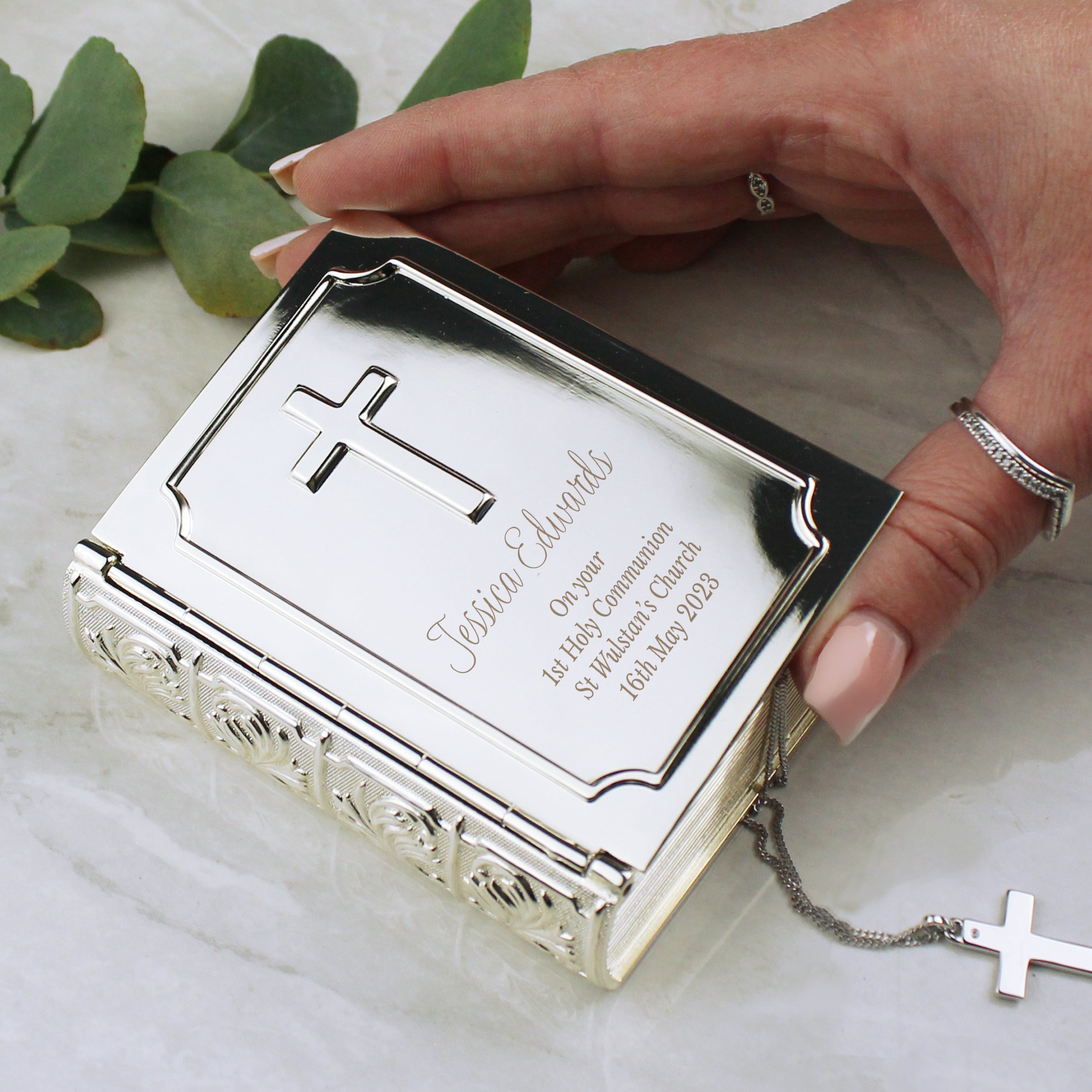 Personalised Bible Trinket Box - gift & personalise