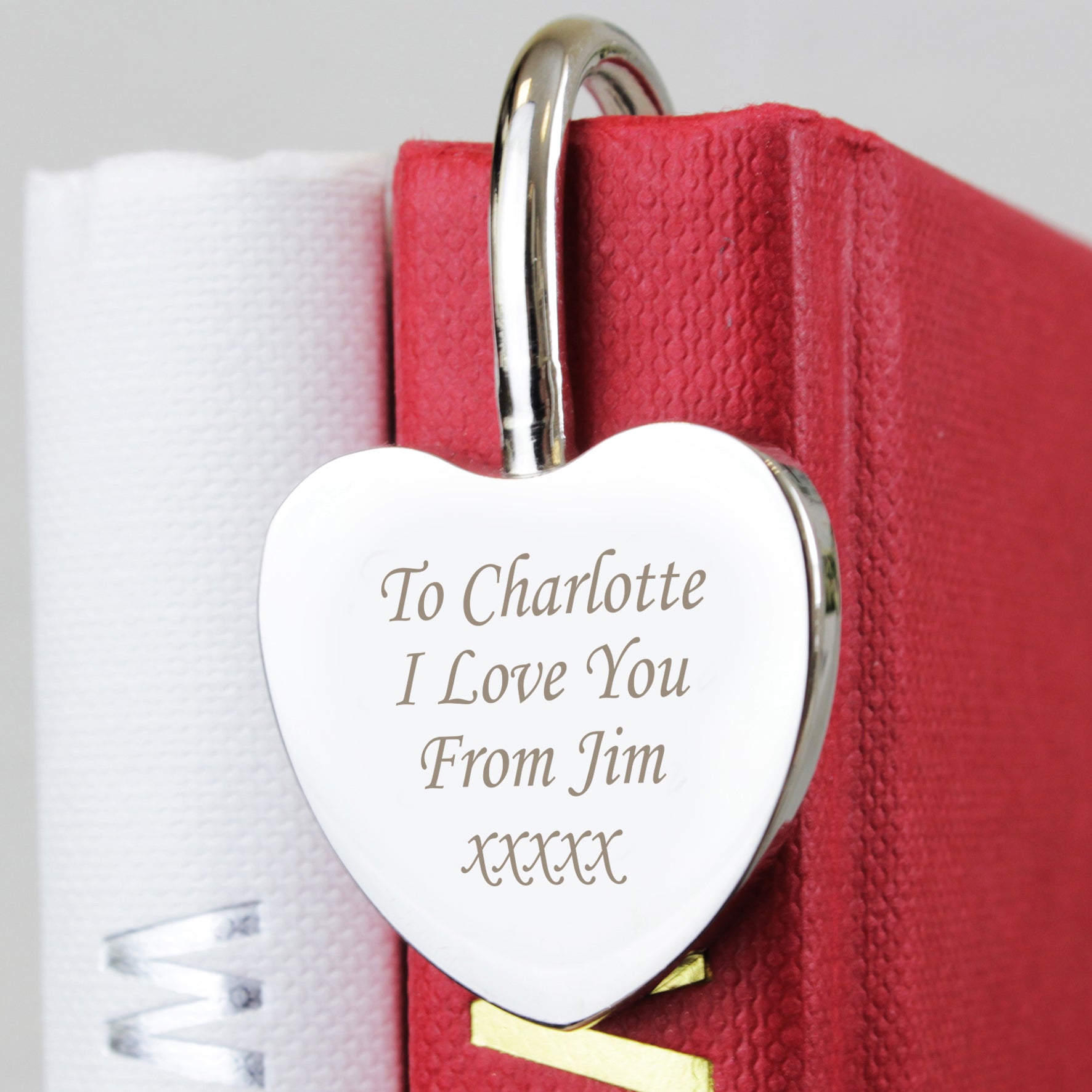 Personalised Silver Heart Bookmark - gift & personalise