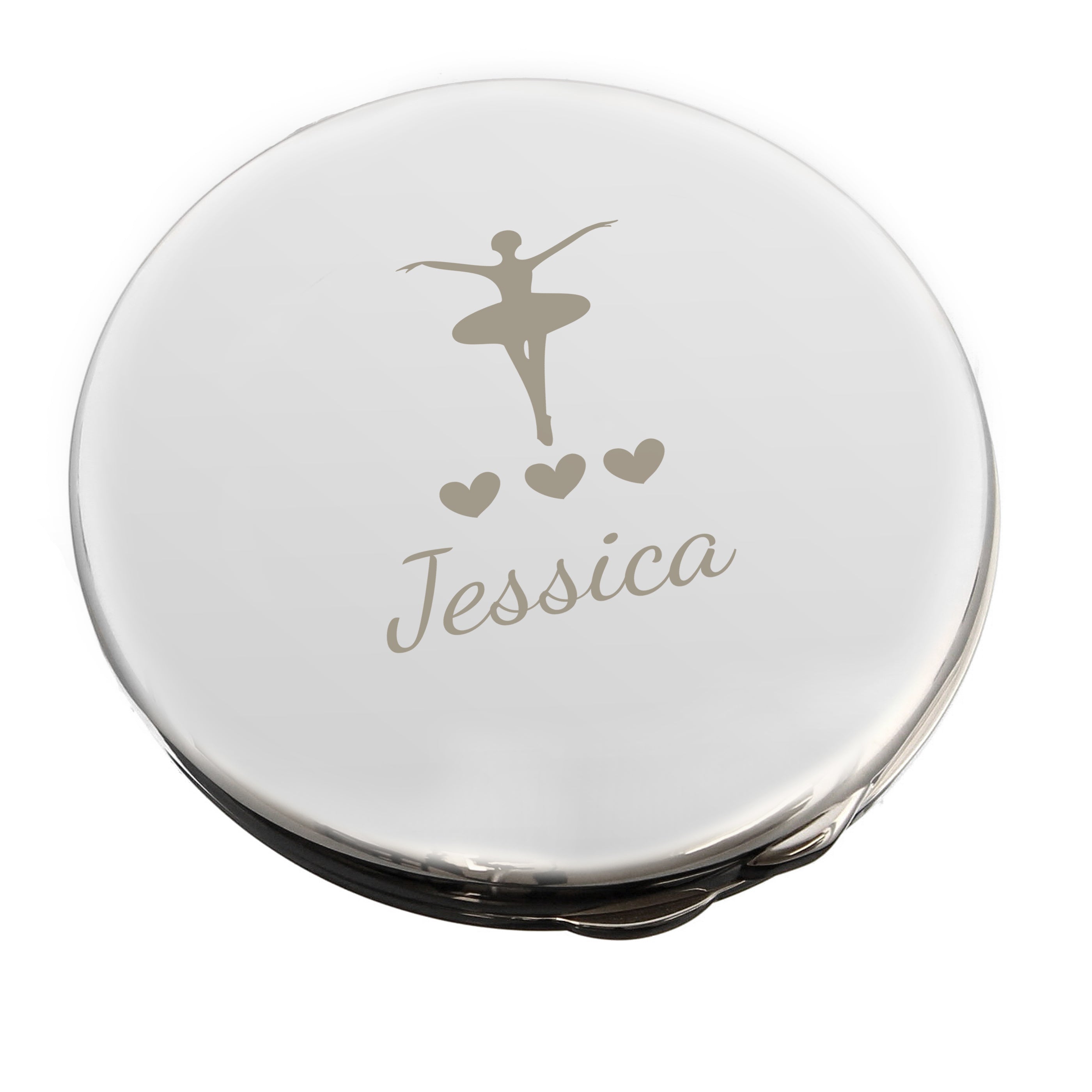 Personalised Ballerina Compact Mirror - gift & personalise