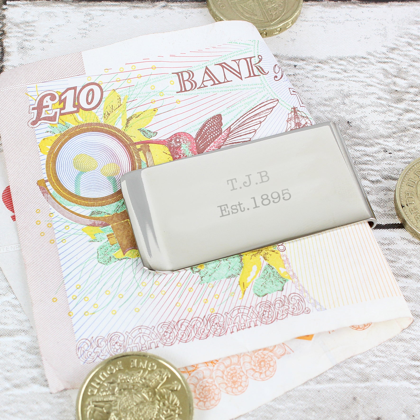 Personalised Any Message Money Clip - gift & personalise