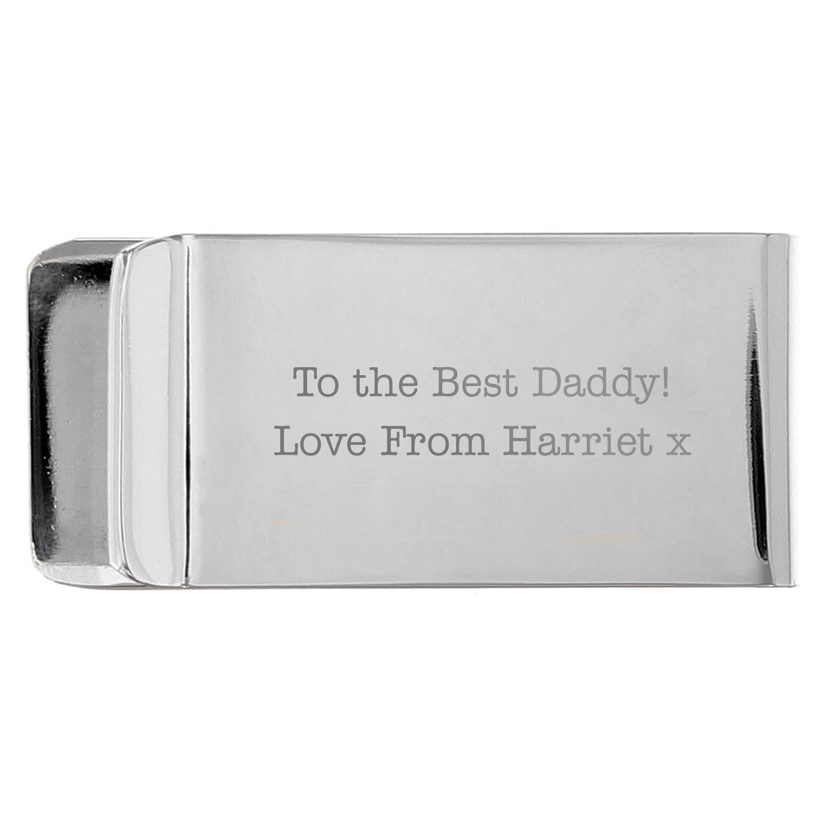 Personalised Any Message Money Clip - gift & personalise