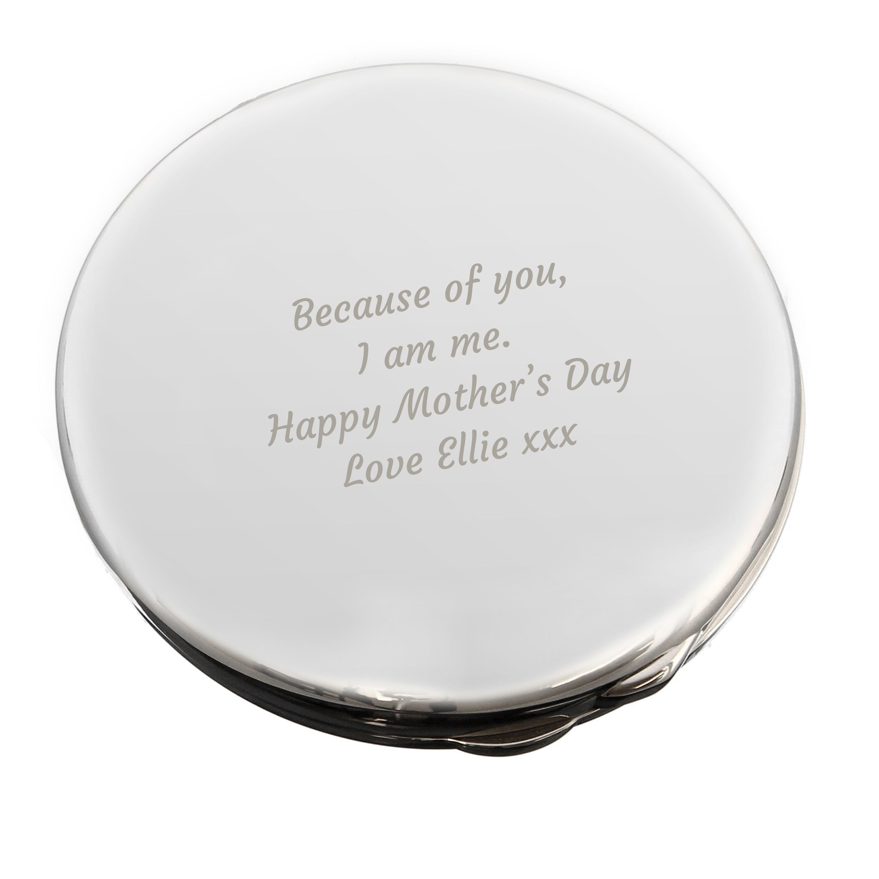 Personalised Any Message Compact Mirror - gift & personalise