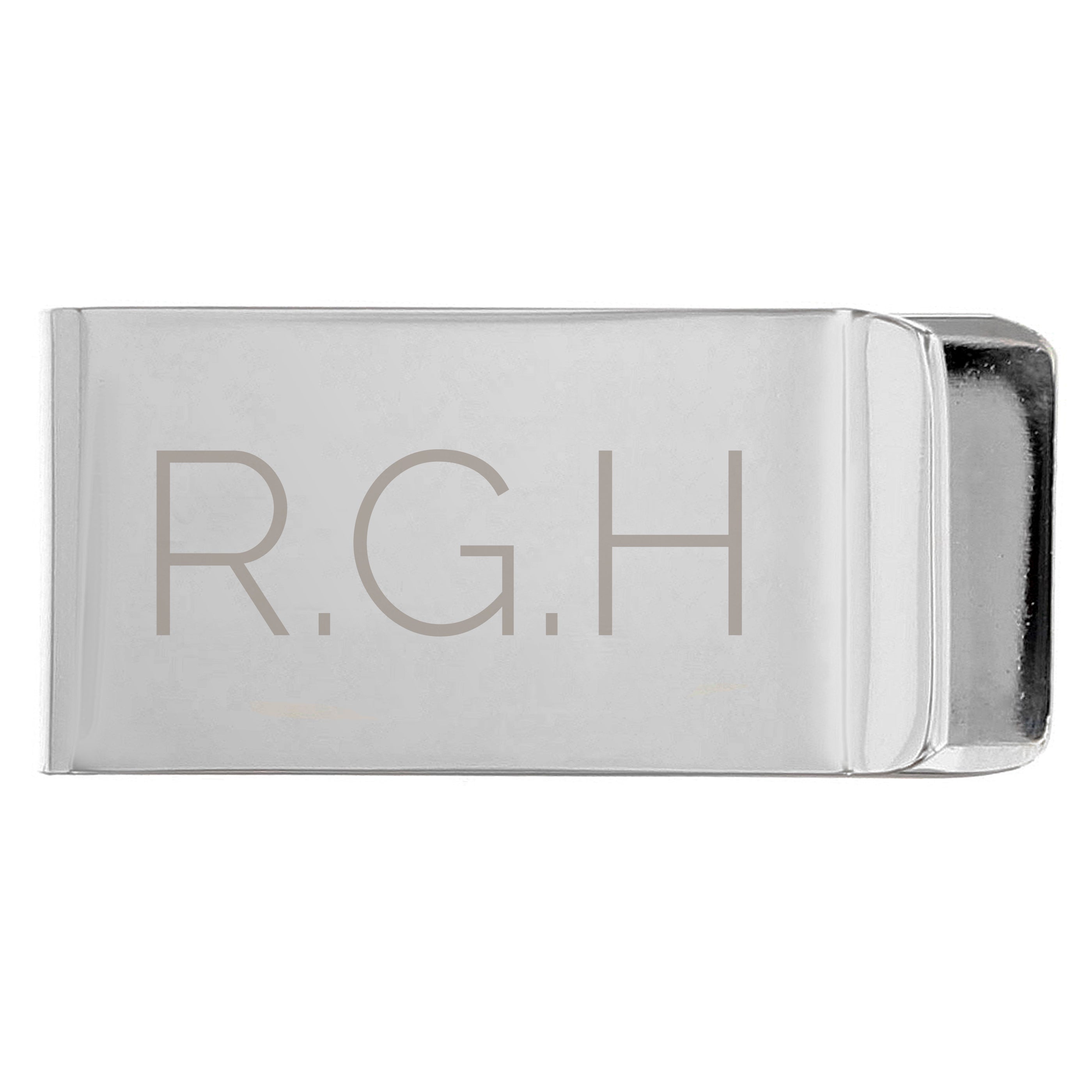 Personalised Classic Initial Money Clip - gift & personalise