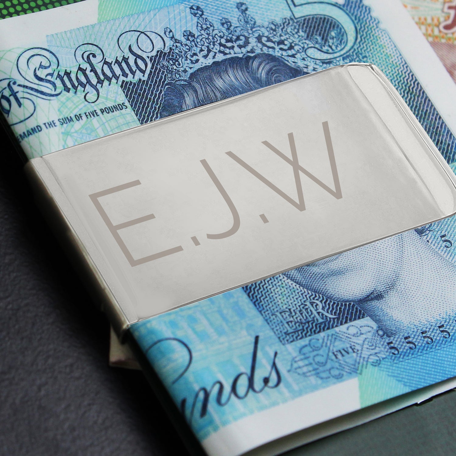 Personalised Classic Initial Money Clip - gift & personalise