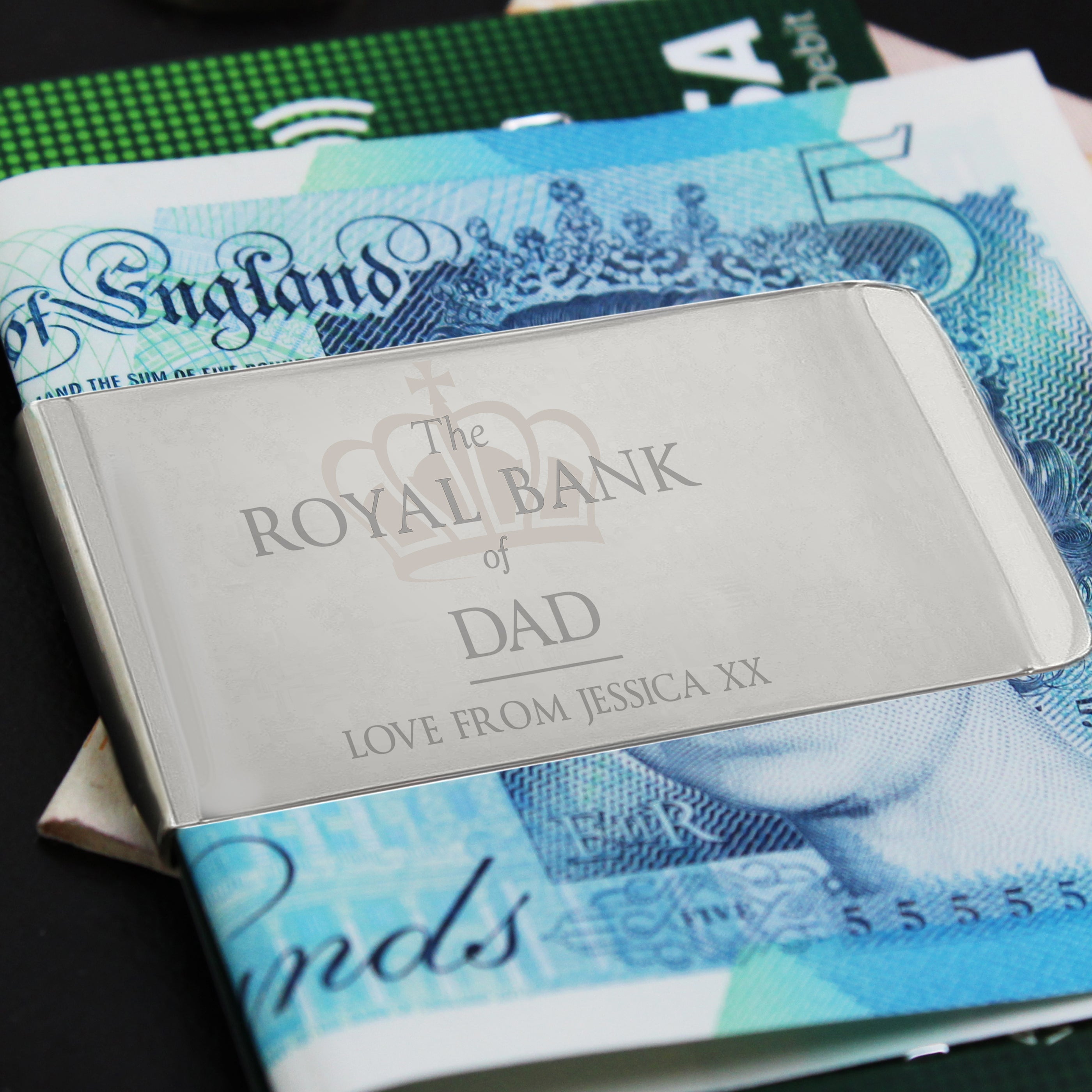 Personalised 'Royal Bank of...' Money Clip - gift & personalise