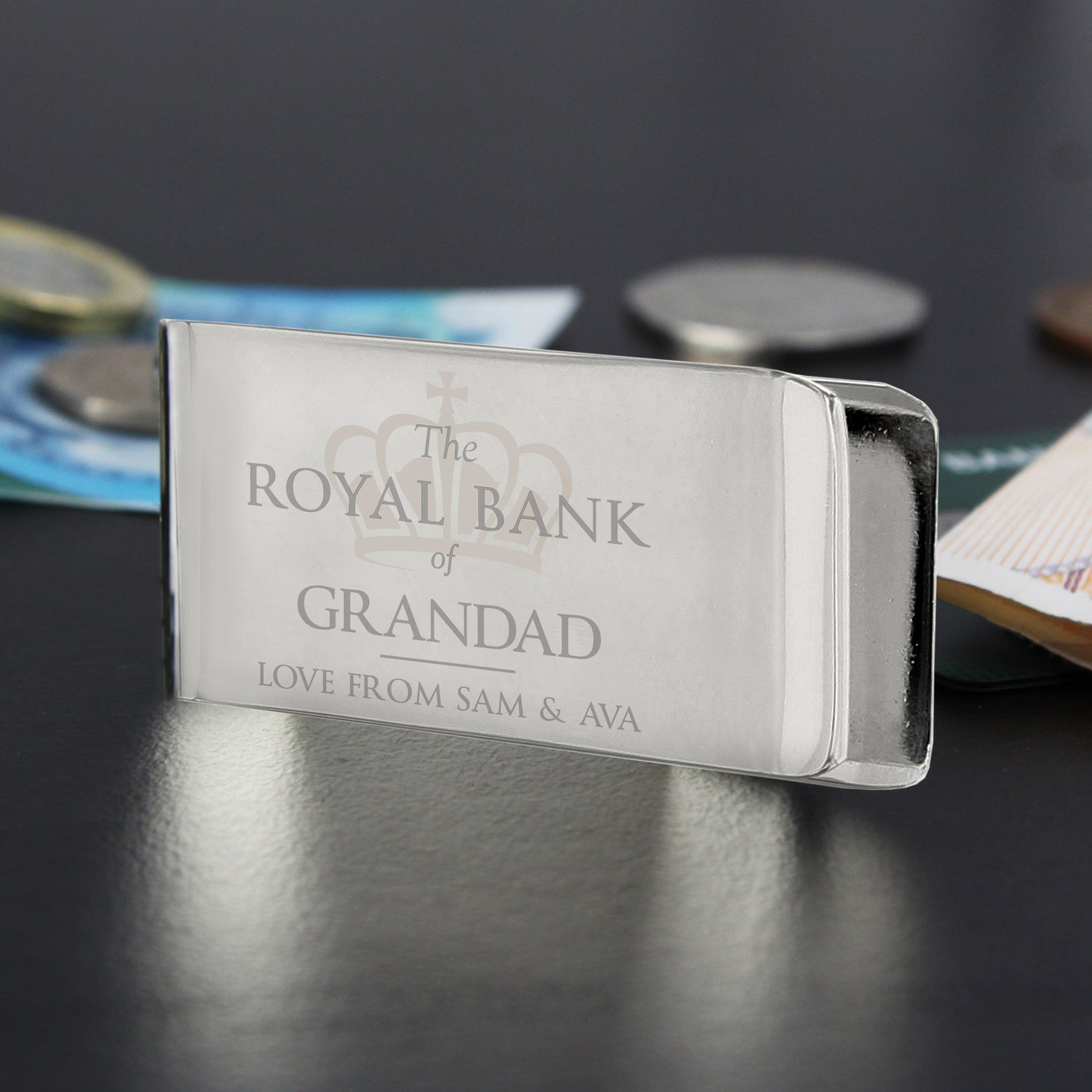 Personalised 'Royal Bank of...' Money Clip - gift & personalise