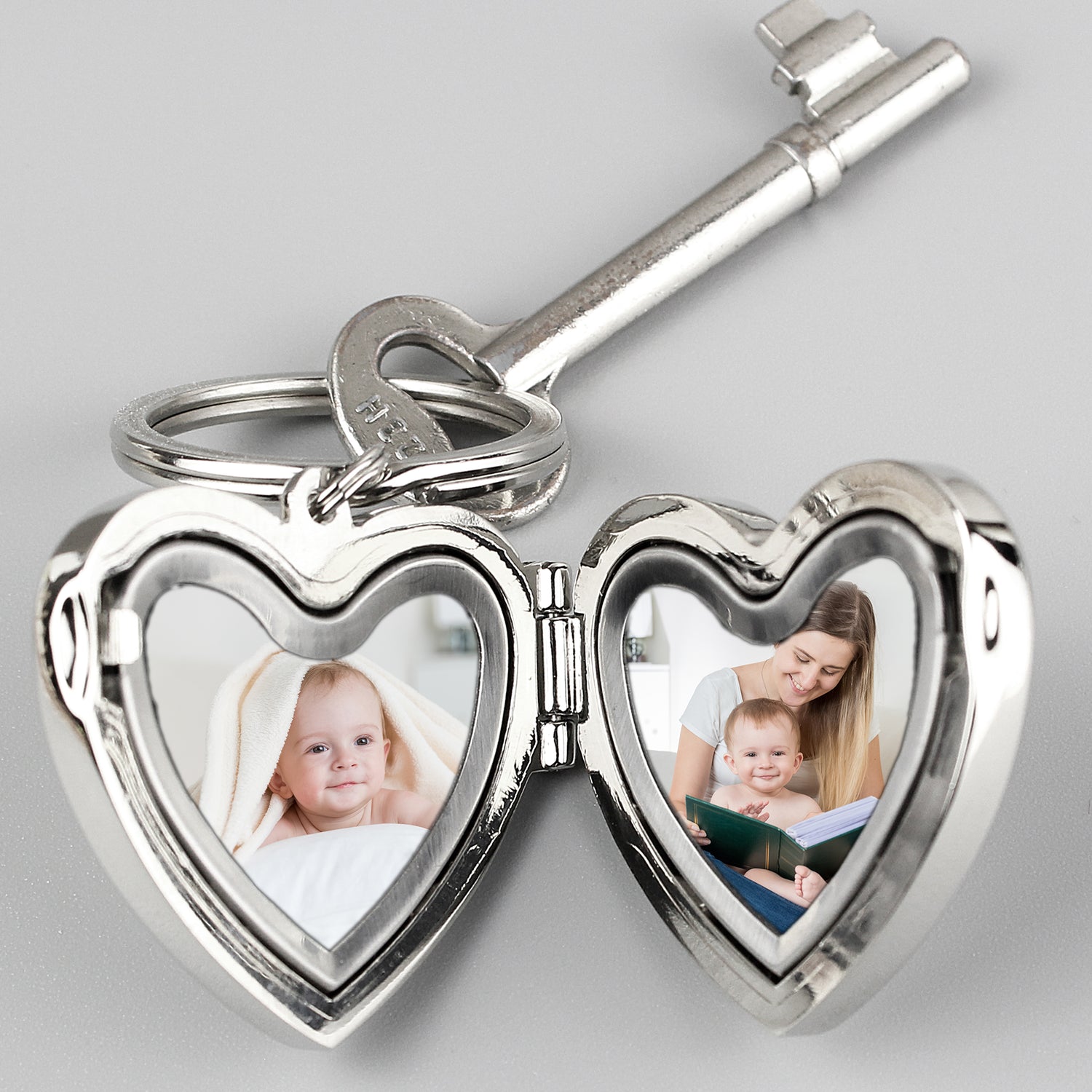 Personalised Heart Photoframe Keyring - gift & personalise